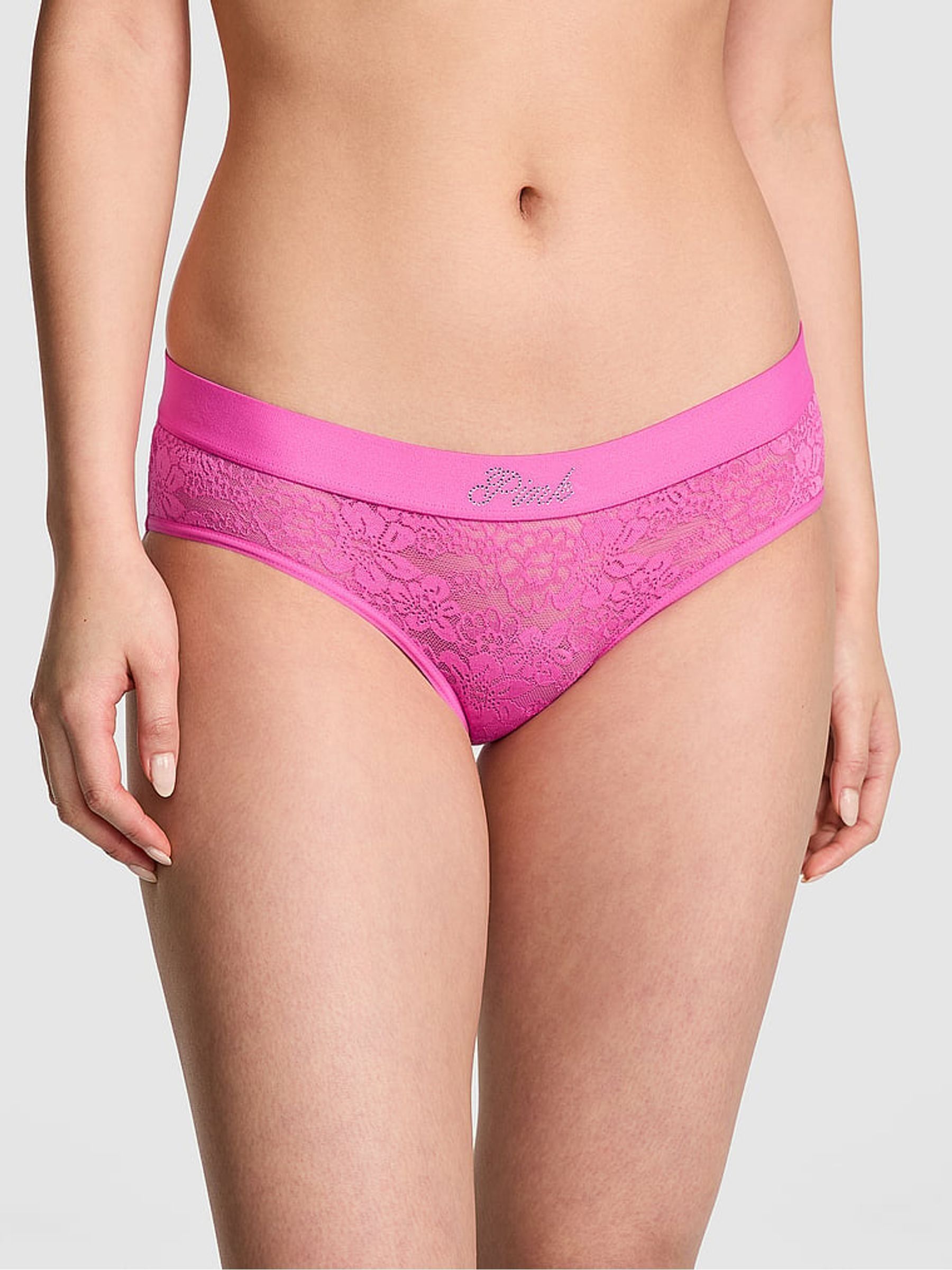 Pink Gossip Hipster Lace Logo Knickers (Y19623) | £9