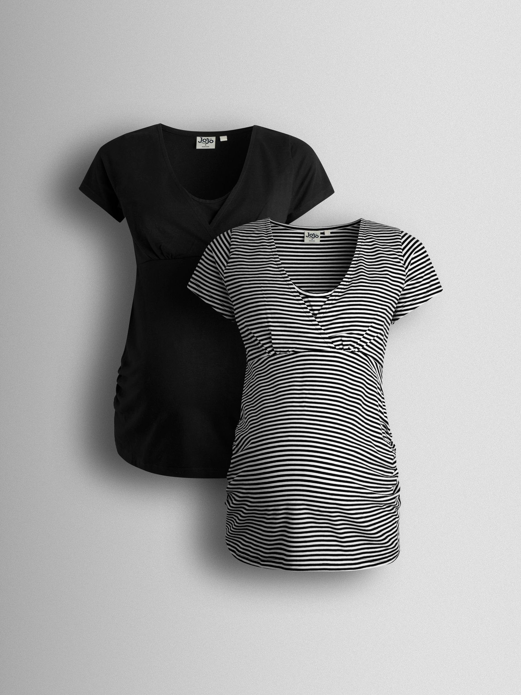 True Black 2-Pack Maternity And Nursing T-Shirts (Y22067) | £36