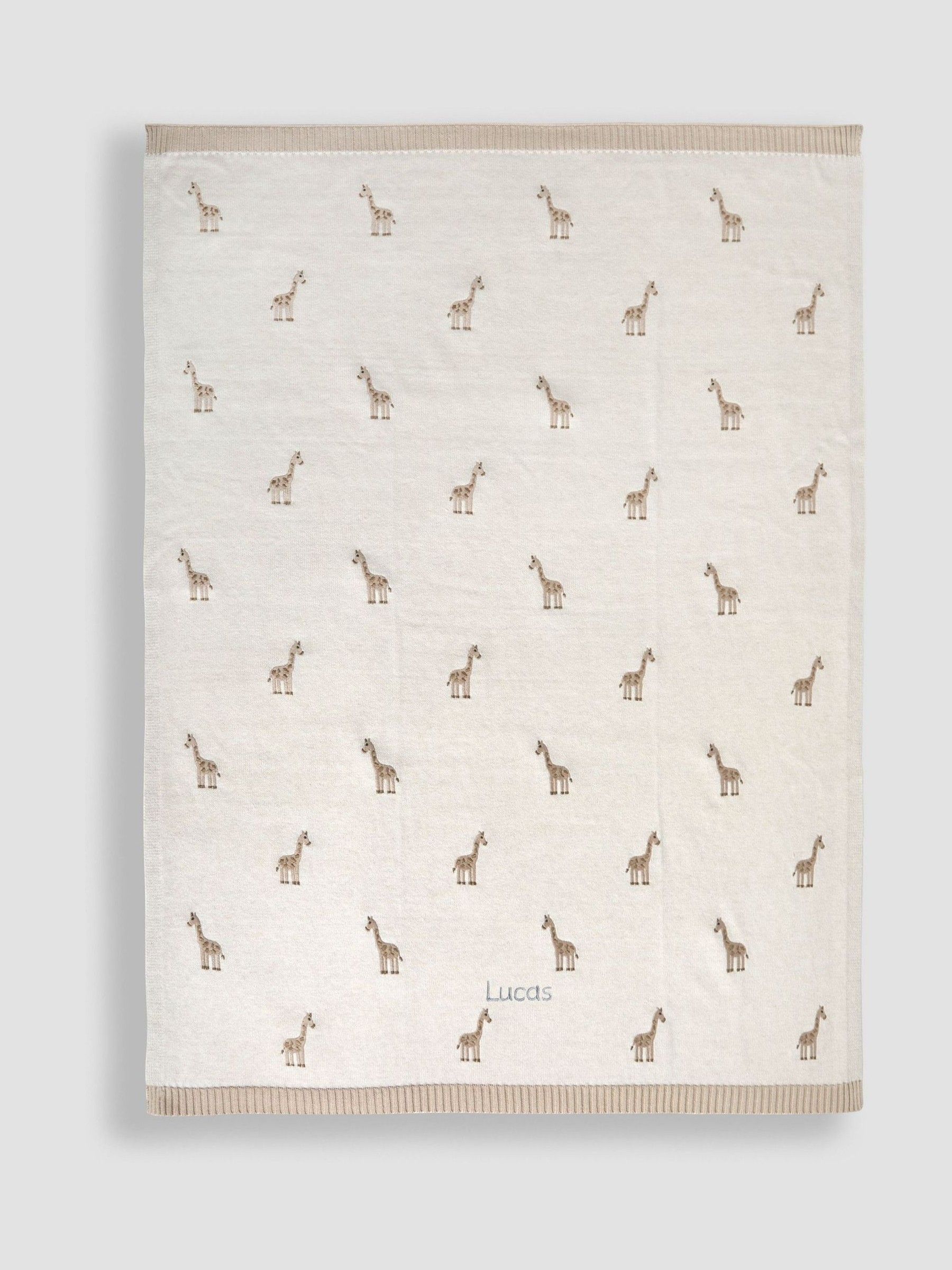 Neutral Personalised Embroidered Shawl (Y23913) | £34