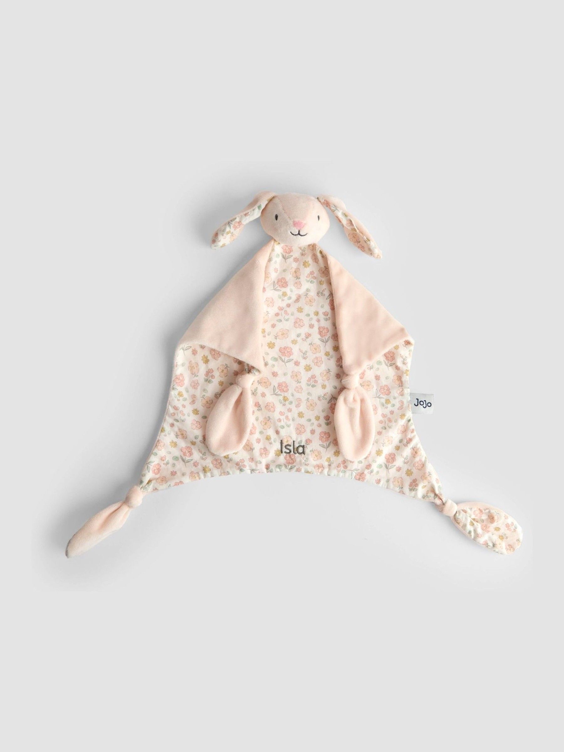 Floral Bunny Personalised Comforter (Y23914) | £18