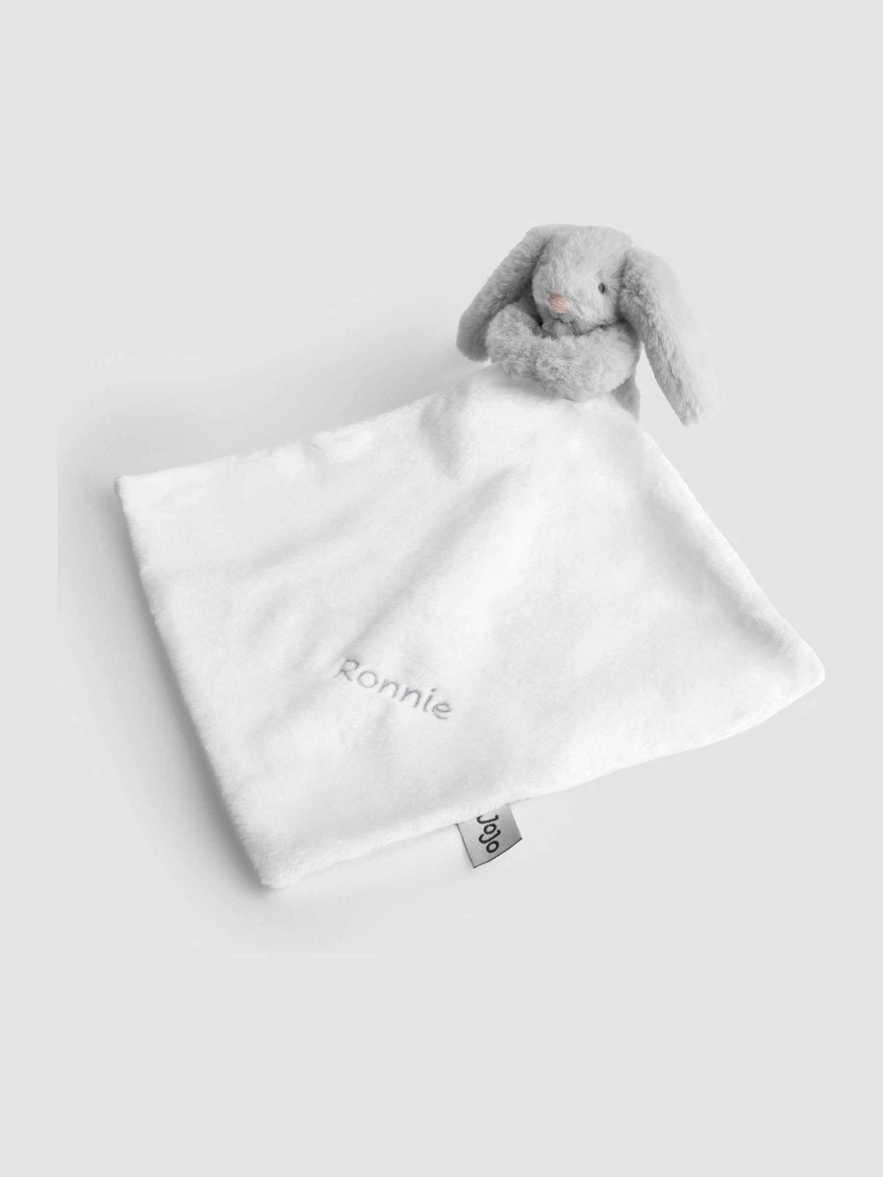 Grey Mabel Bunny Personalised Comforter (Y23921) | £20