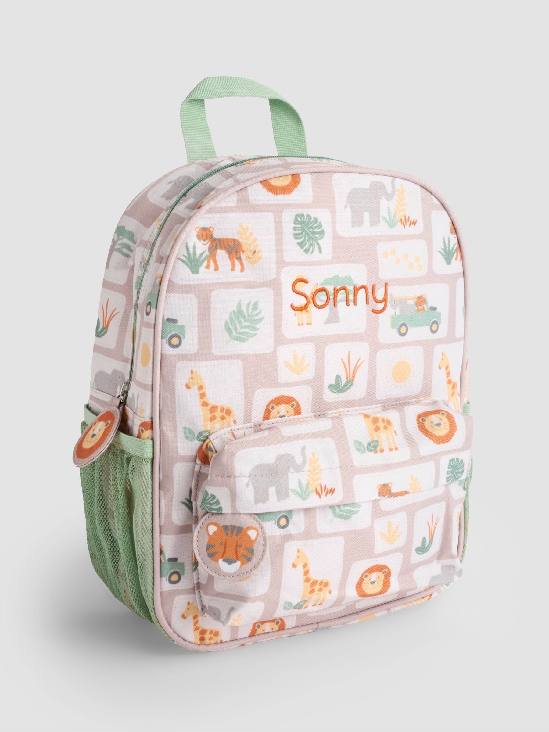 Natural Safari Personalised Medium Backpack (Y23928) | £32