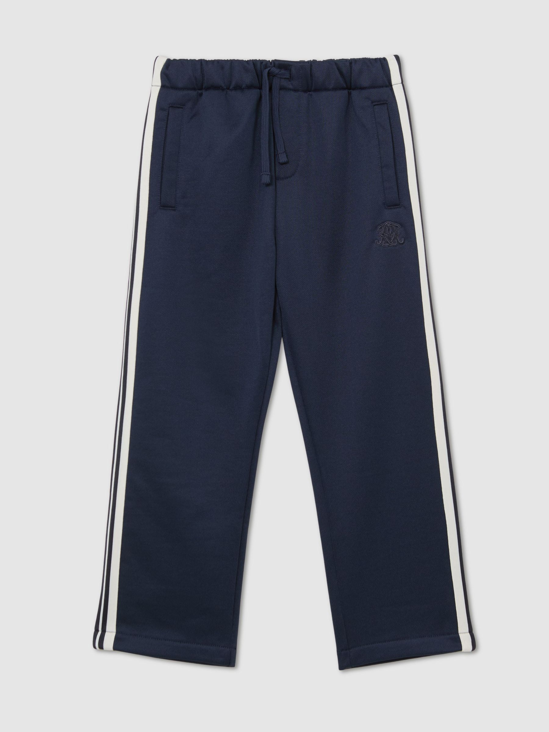 13-14 yrs Monogram Side-Stripe Joggers in Navy Blue (Y25129) | £46