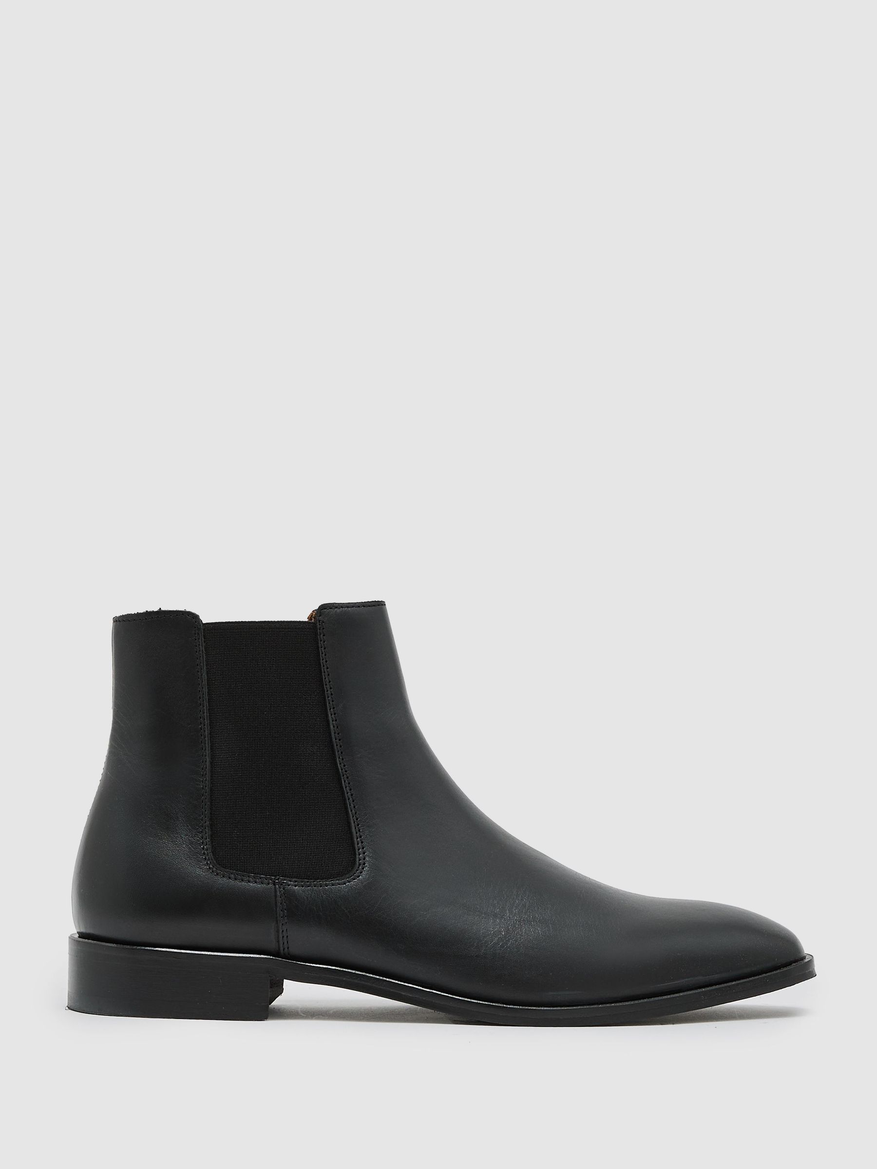 Leather Chelsea Boots in Black (Y25135) | £228