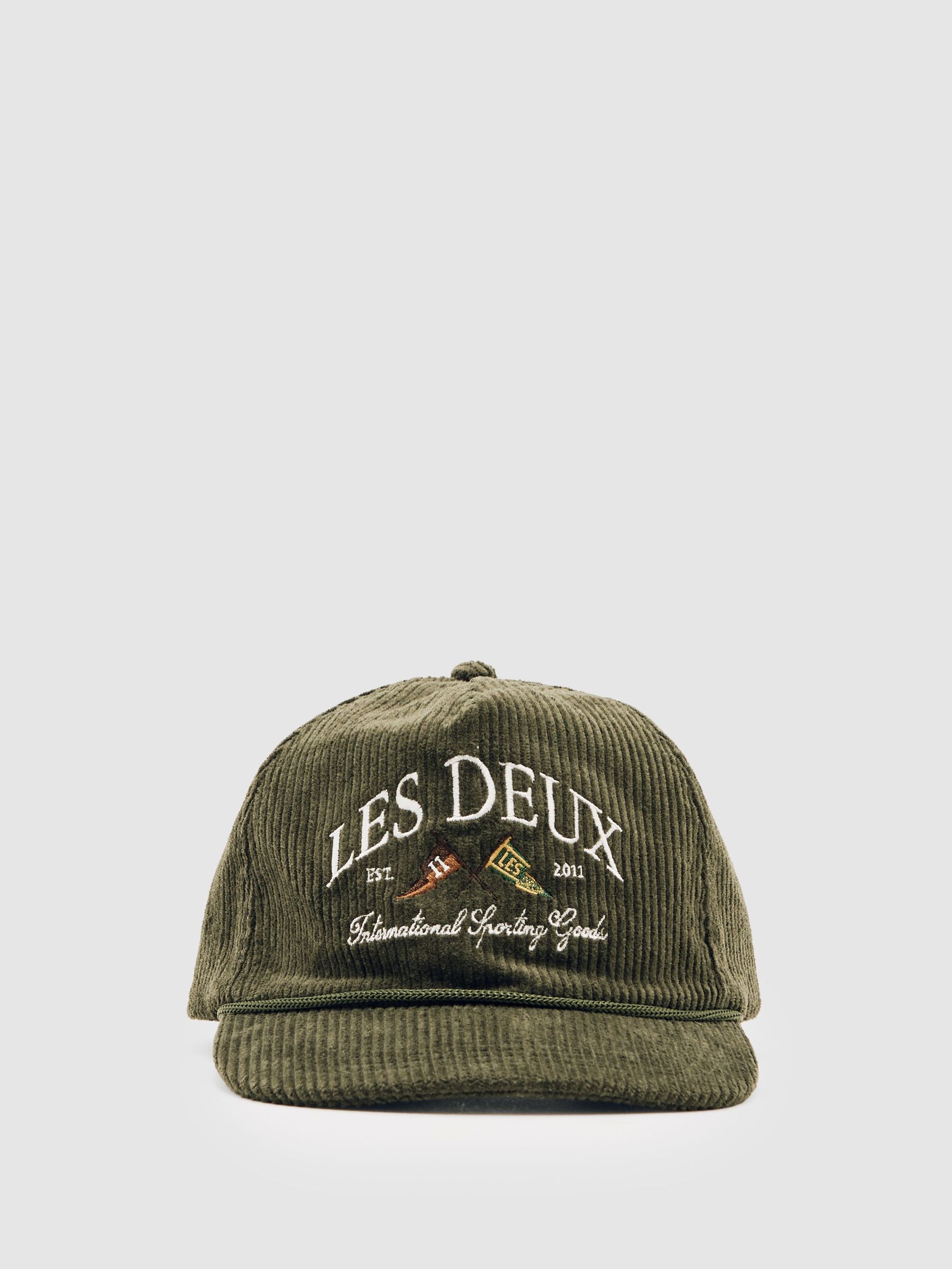 Les Deux Ivy League Corduroy Cap in Duffel Bag (Y25151) | £49
