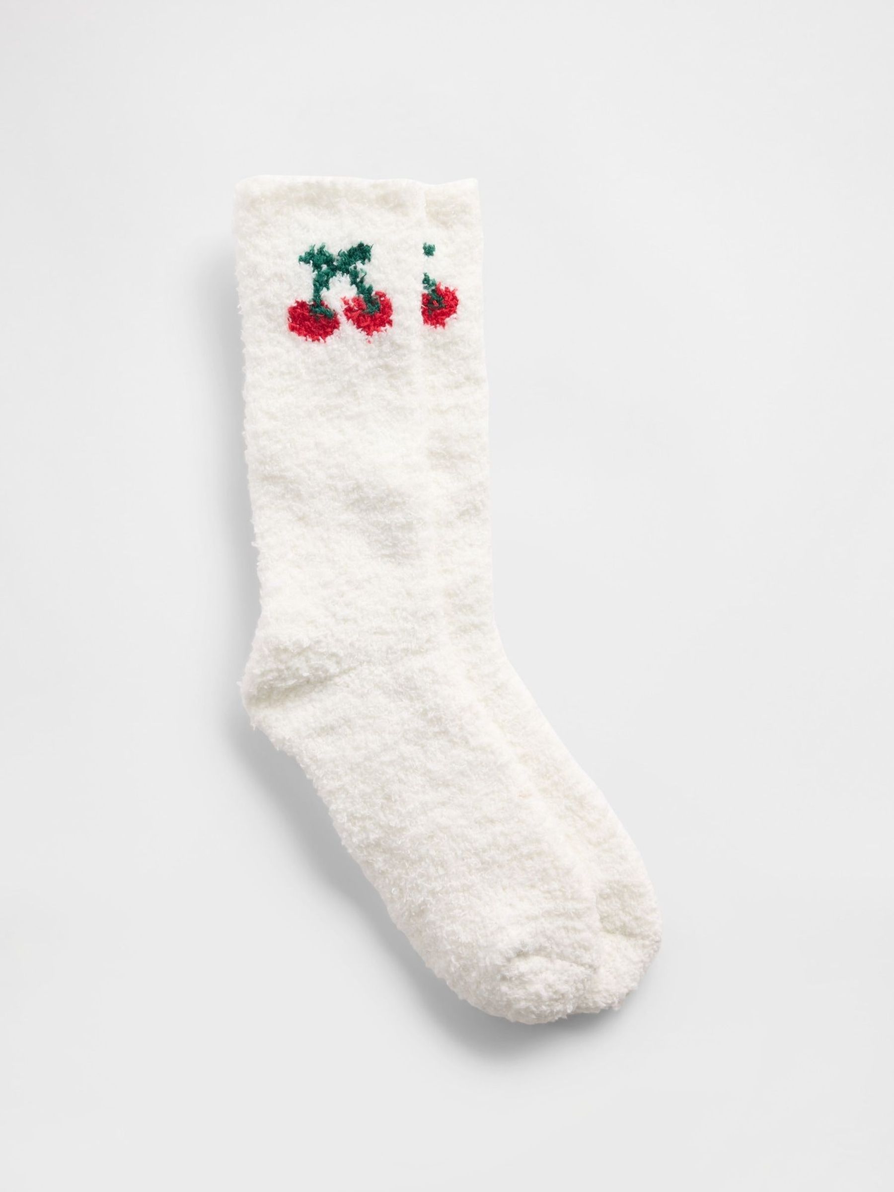 White Cherry Cosy Socks (Y25326) | £7