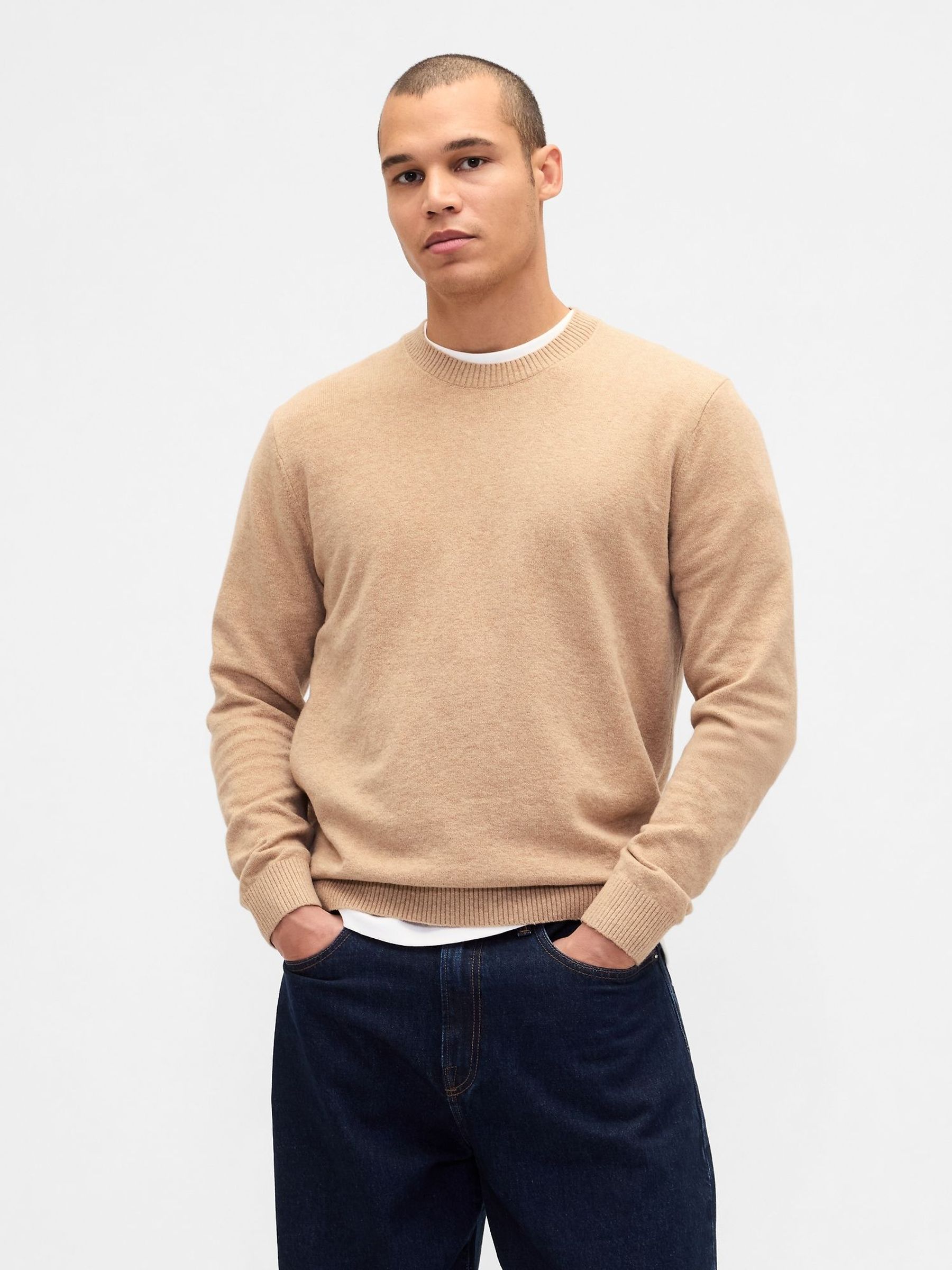 Brown CashSoft Crewneck Jumper (Y25351) | £40