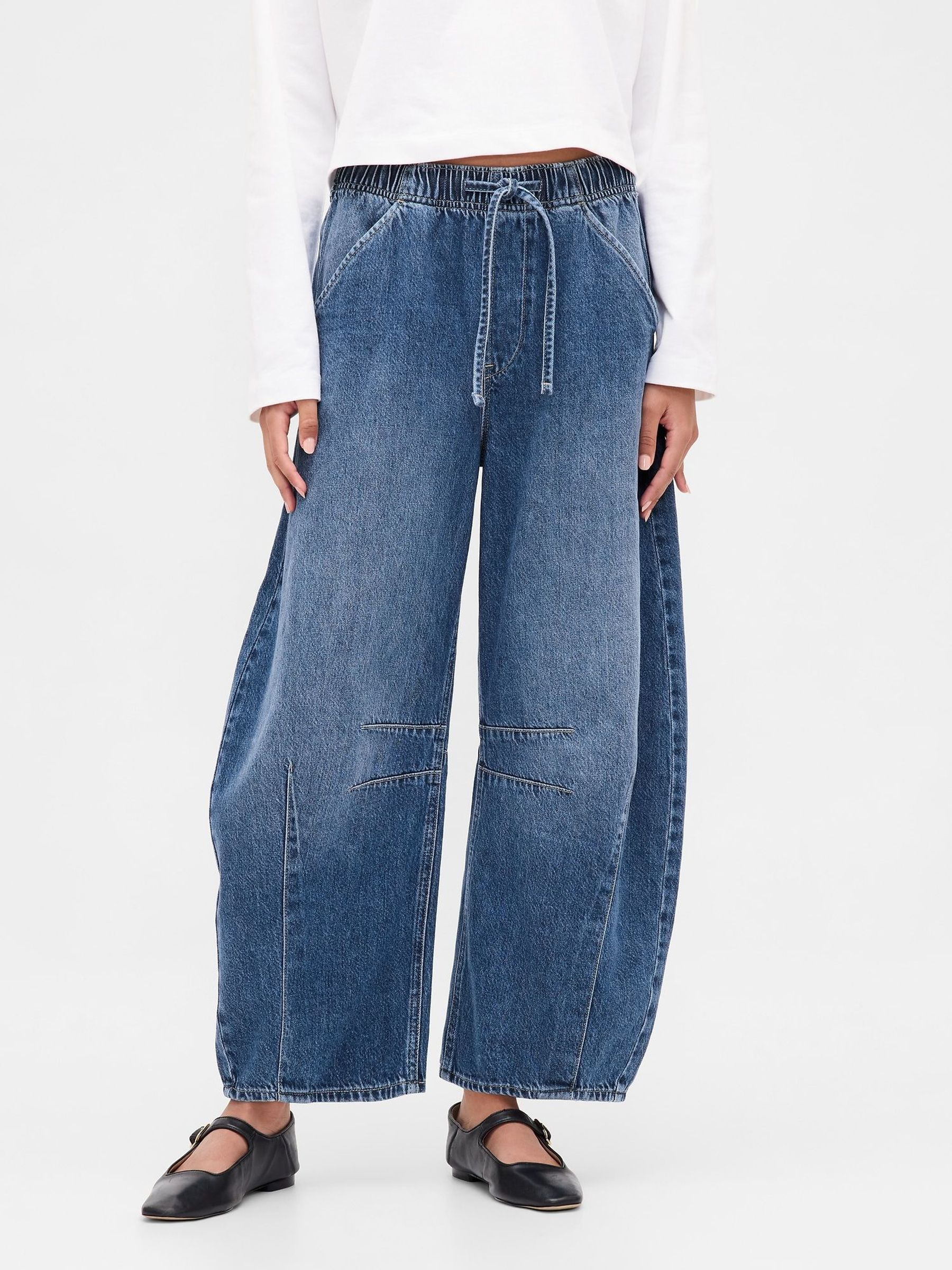 Blue Mid Waisted UltraSoft Easy Horseshoe Jeans (Y25495) | £50