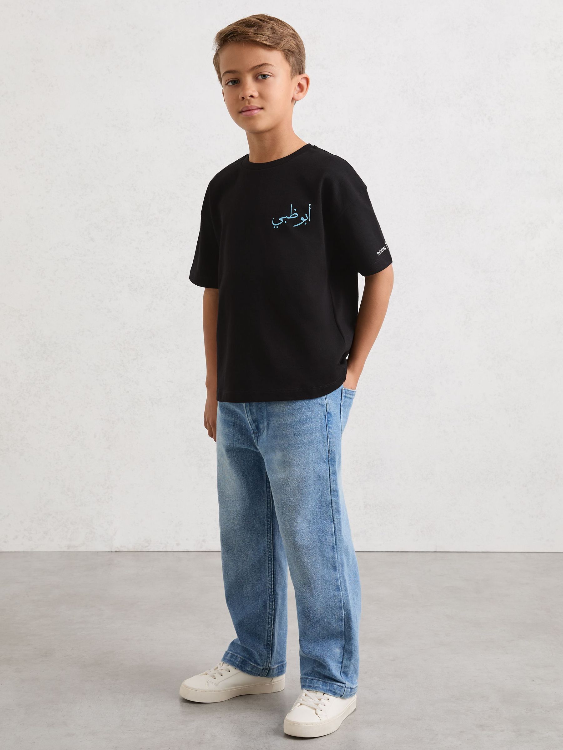 3-9 yrs McLaren F1 Team Abu Dhabi T-Shirt Unisex Fit in Black (Y28510) | £28