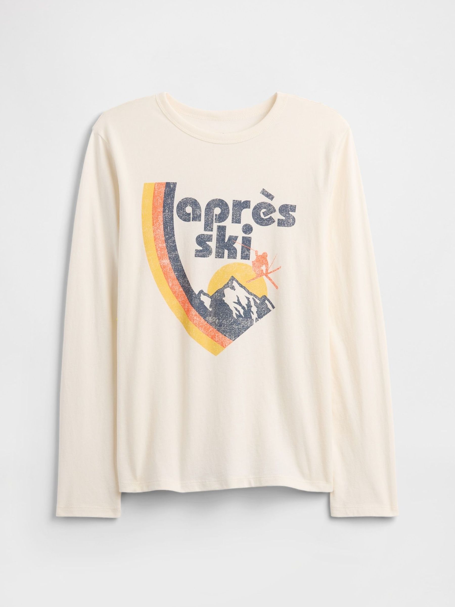 Cream Gap Long Sleeve Graphic T-Shirt (4-13yrs) (Y28672) | £10