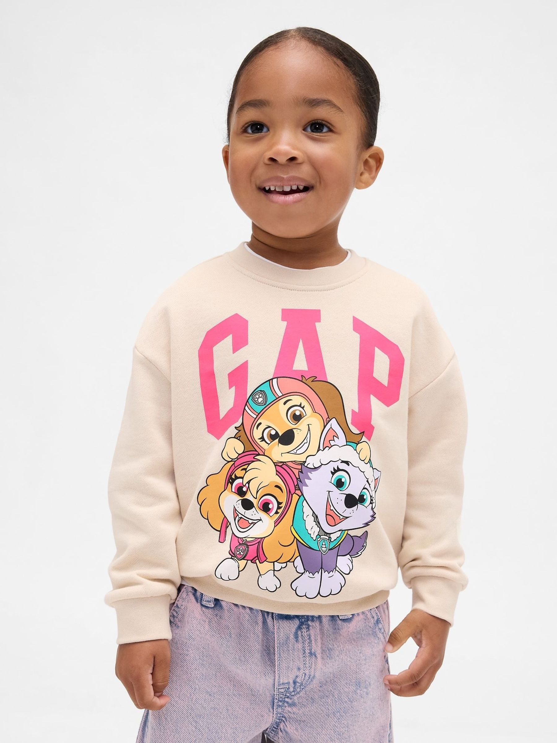 Beige Vintage Soft Paw Patrol Logo Sweatshirt (6mths-5yrs) (Y28677) | £25