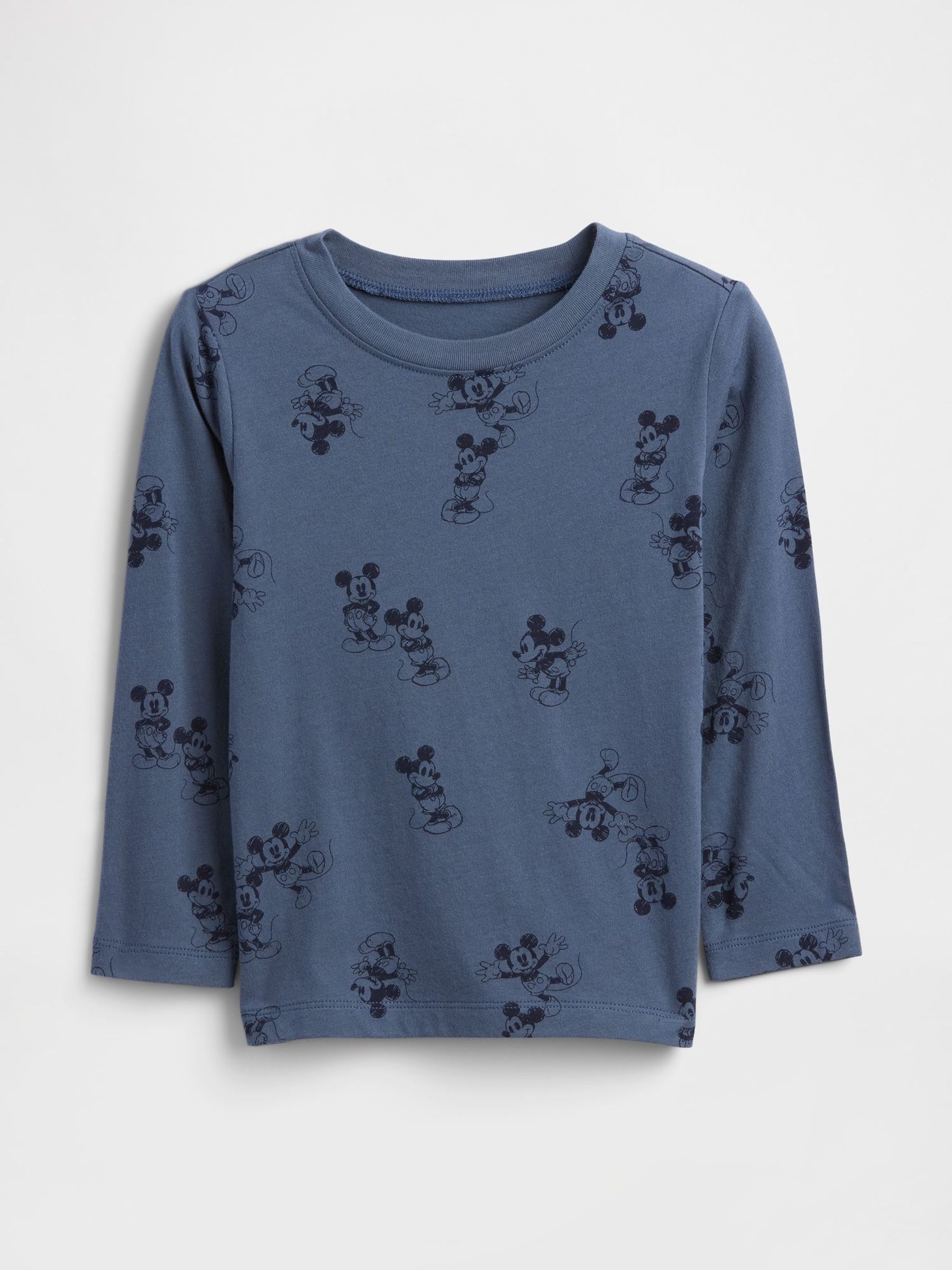 Blue Mickey Mouse Disney Print T-Shirt (Y28715) | £10