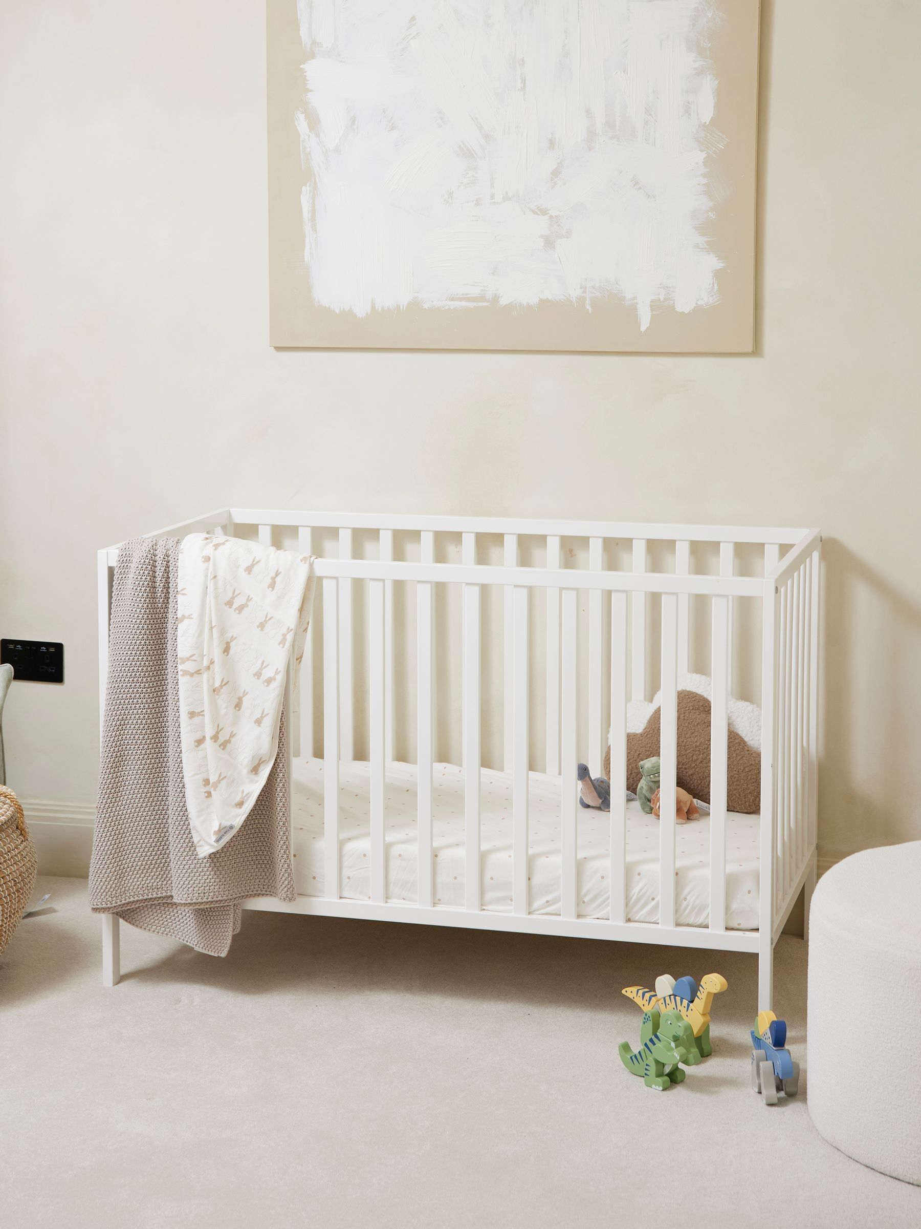 Ickle Bubba Pine Hartley Classic Cot Bed and Fibre Mattress (Y29310) | £199
