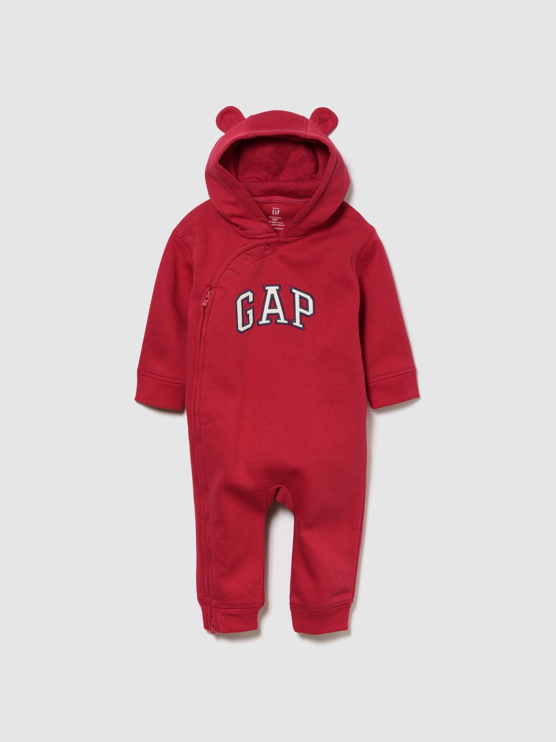 Red Arch Logo Hoodie One-Piece (Y29428) | £25