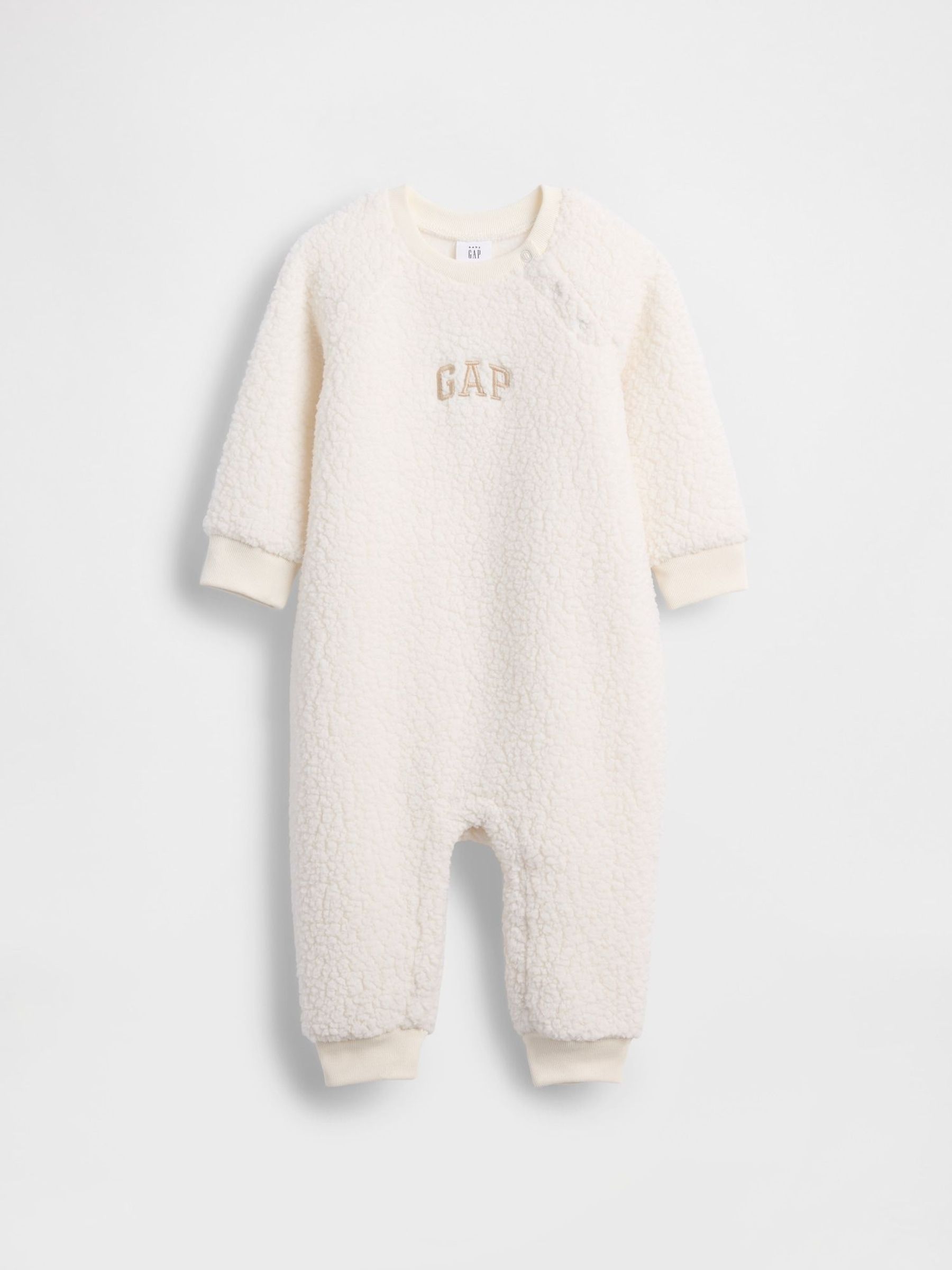 White Sherpa Logo One-Piece All-In-One (0-24mths) (Y29433) | £25