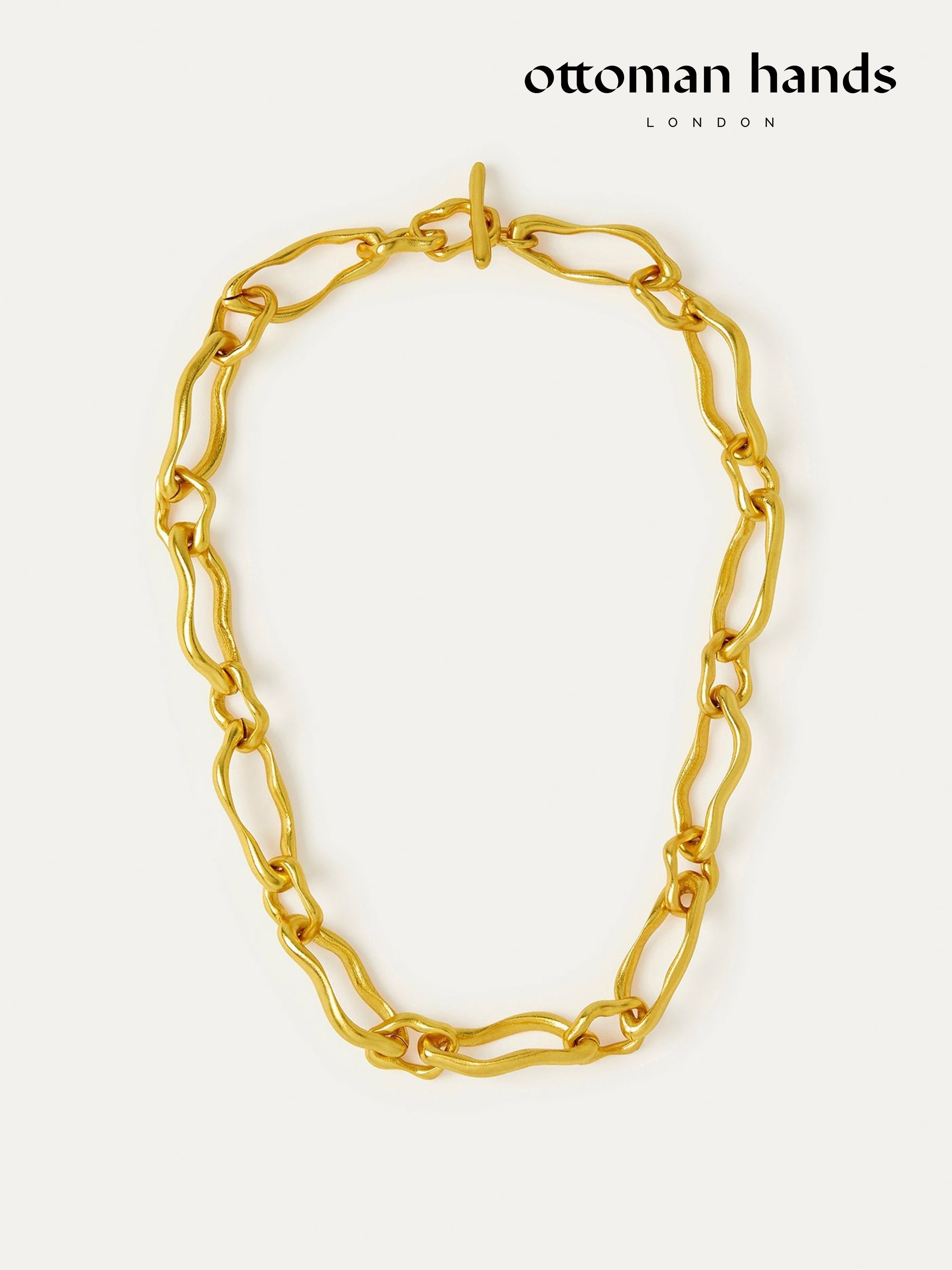 Ottoman Hands Etta Gold Tone Chain Necklace (Y30577) | £142