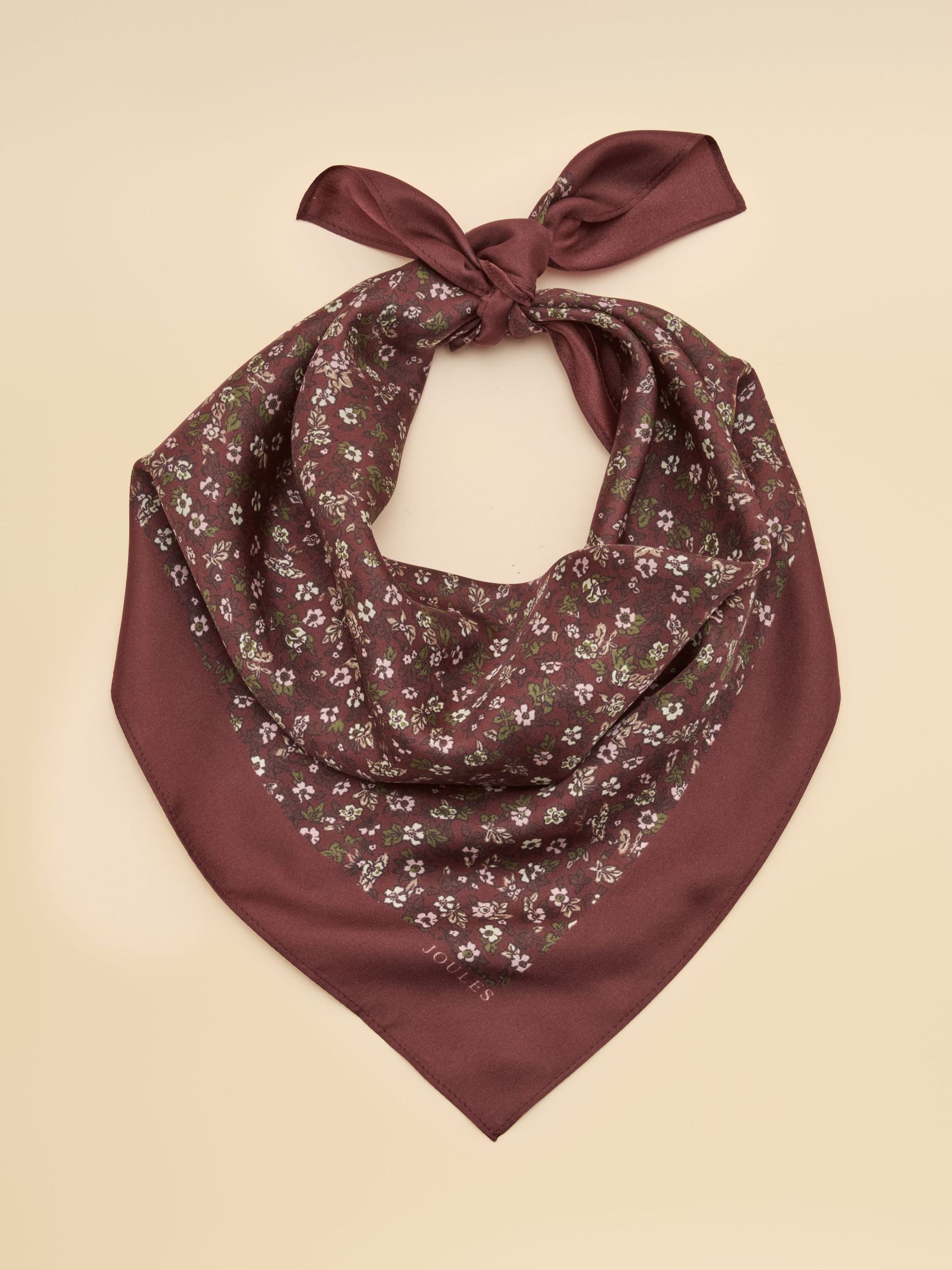 Red Ditsy - 100% Silk Square Scarf