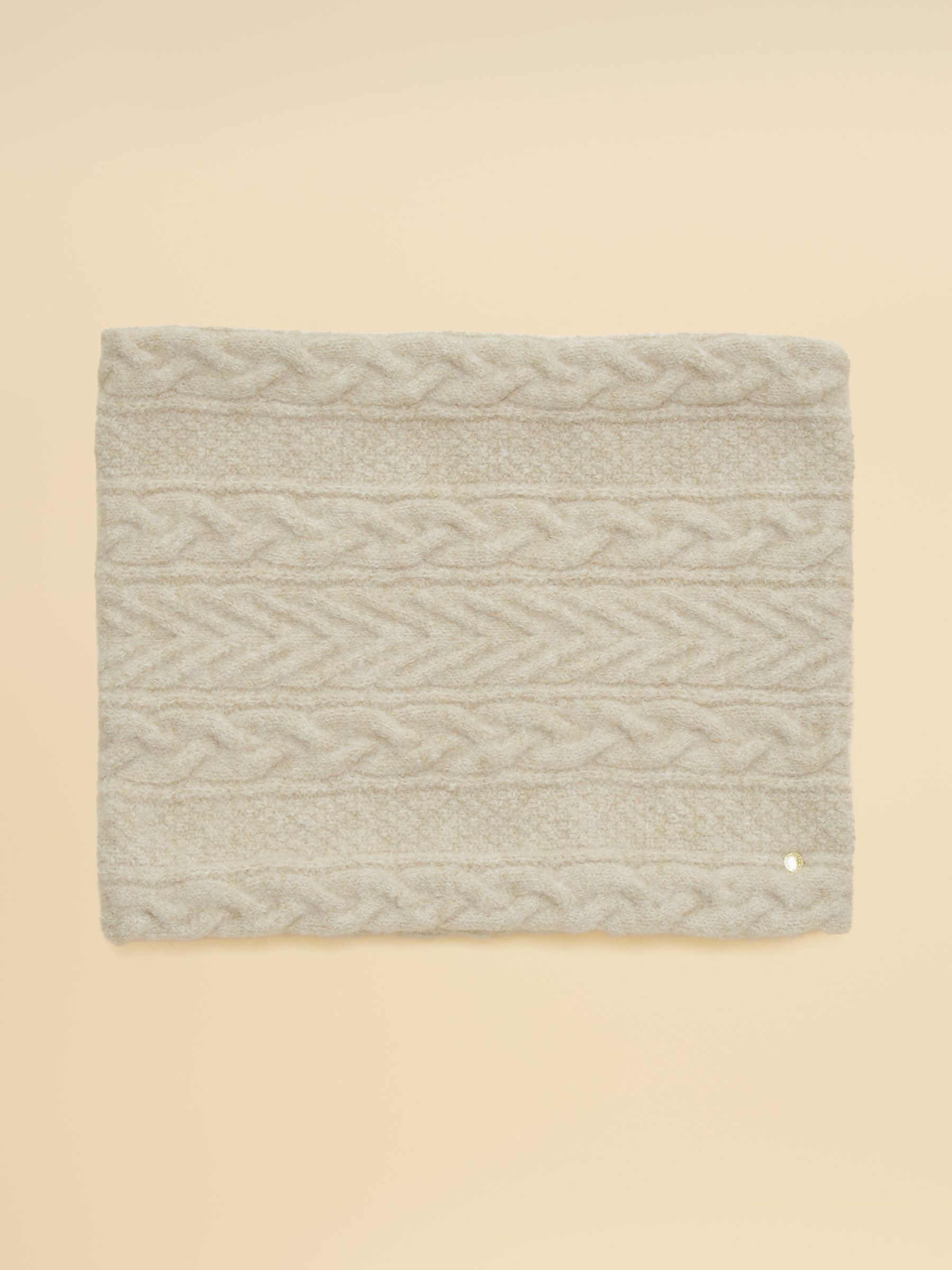 Oatmeal - Cosy Lined Snood