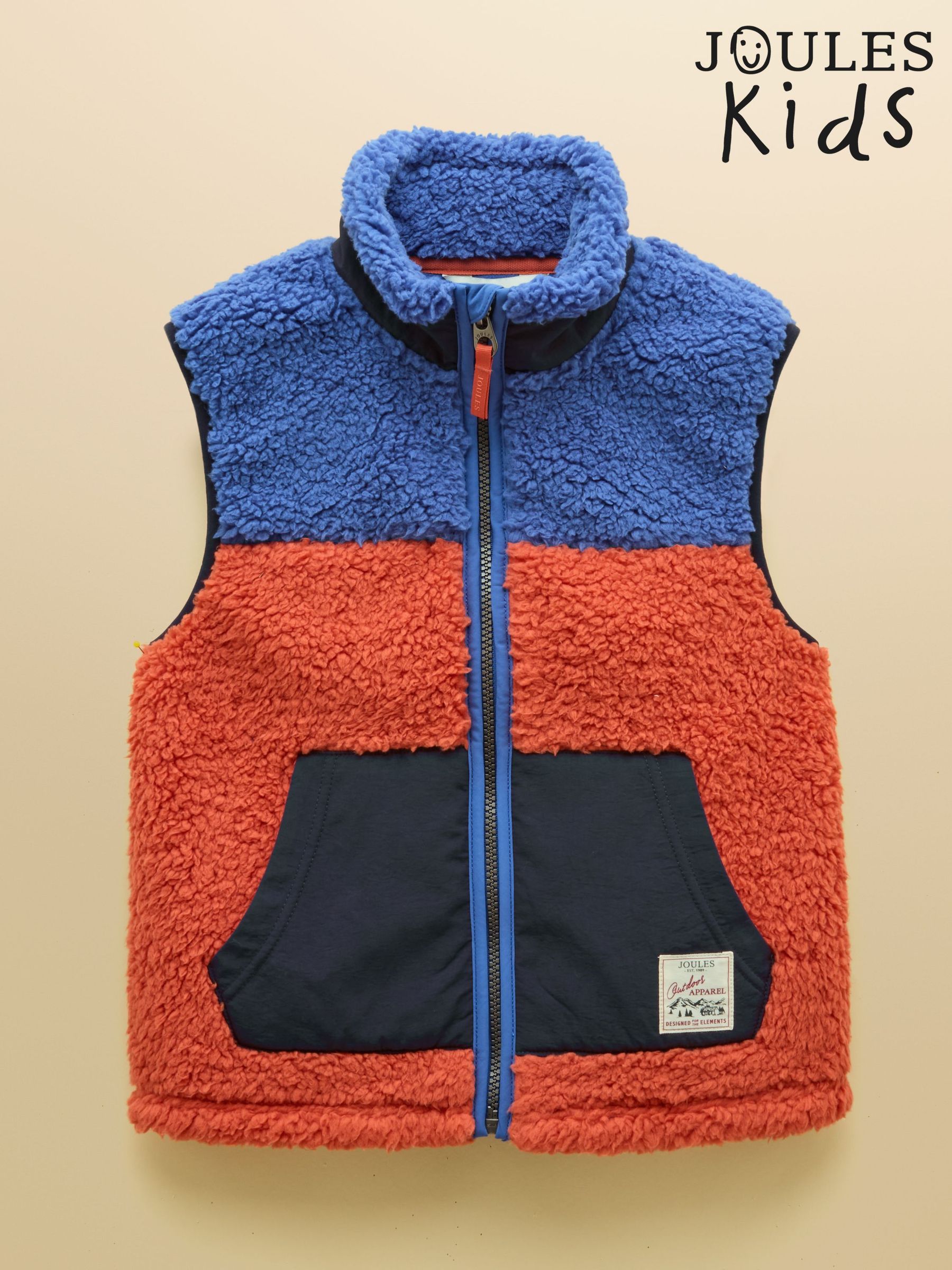 Blue & Orange - Fleece Gilet