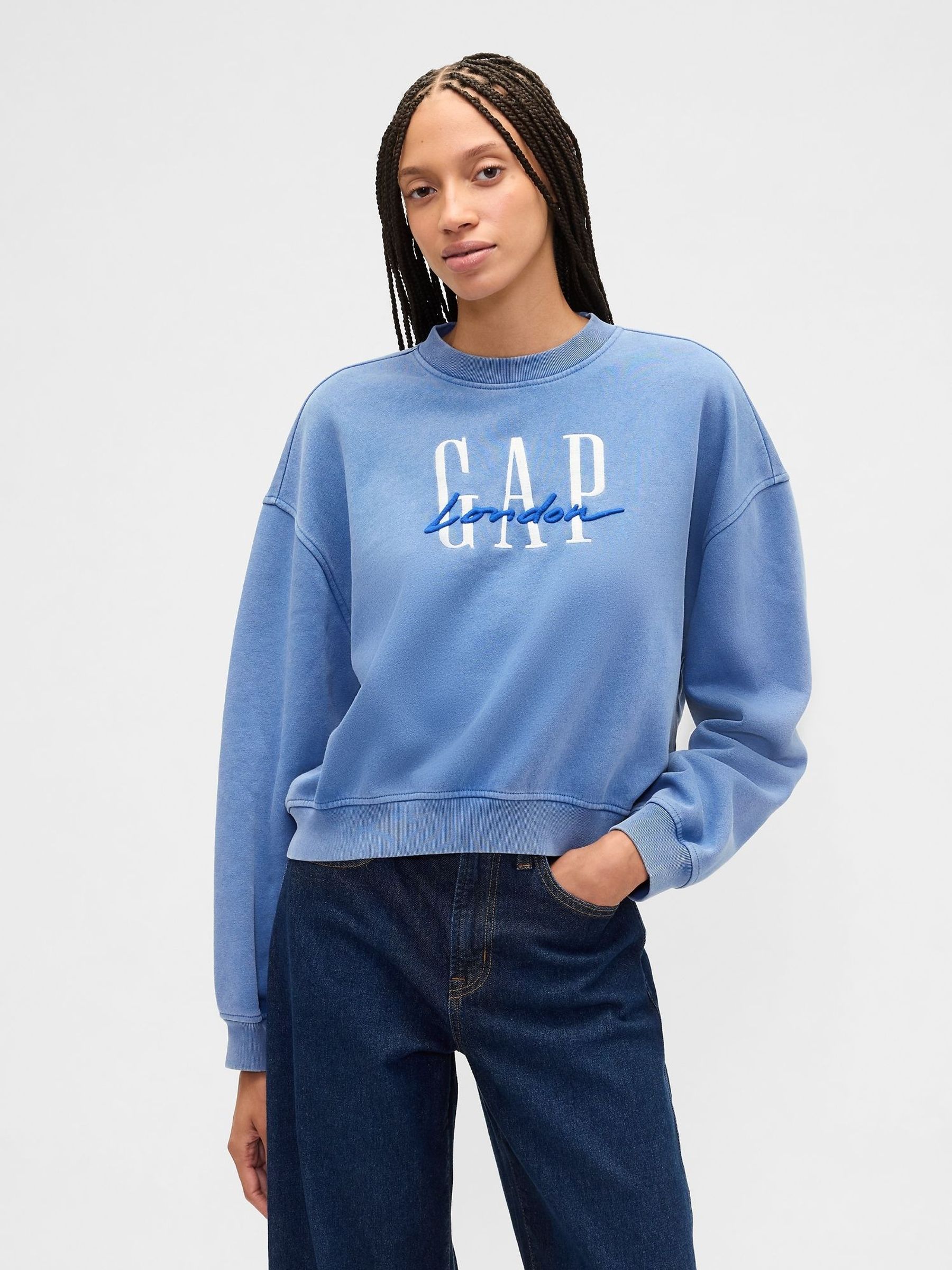 Blue London Logo Sweatshirt (Y31837) | £65