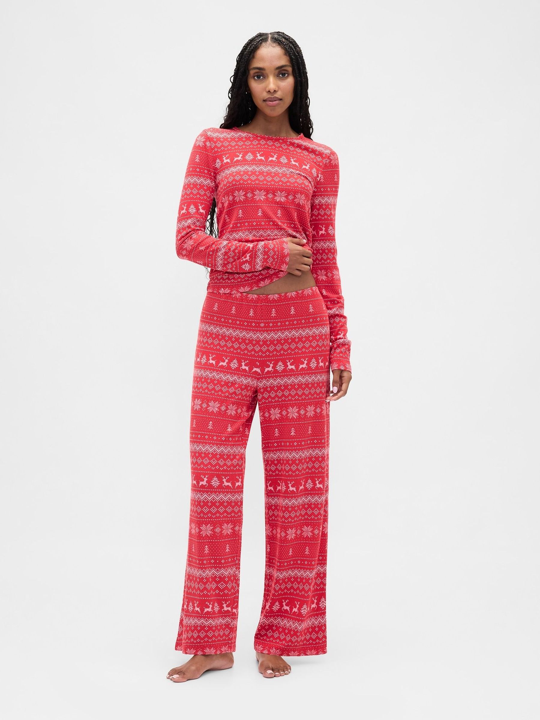 Red Fair Isle Christmas Pyjamas (Y31839) | £50
