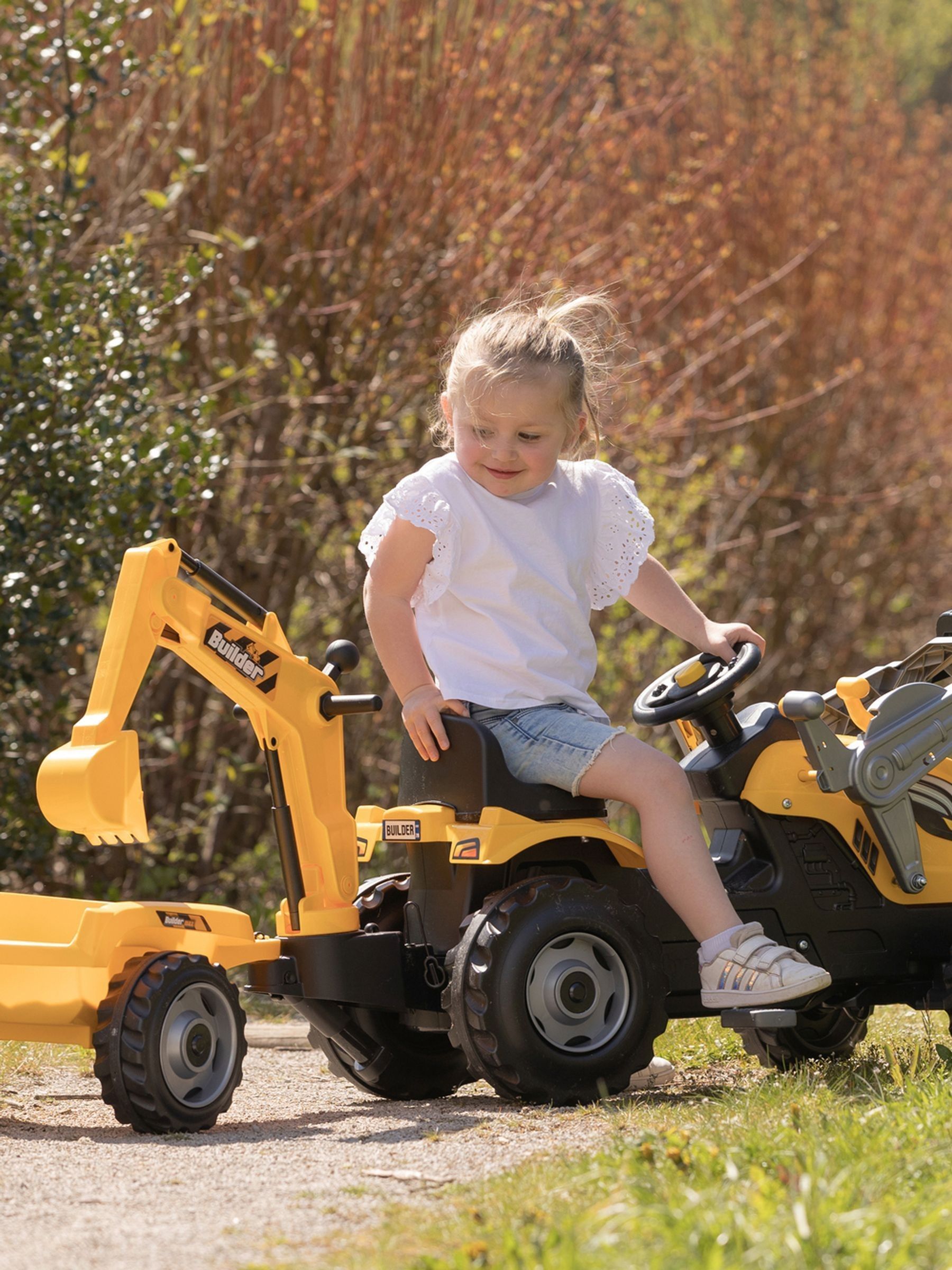 Smoby Yellow Builder Maxx Tractor and Trailer (Y32154) | £150
