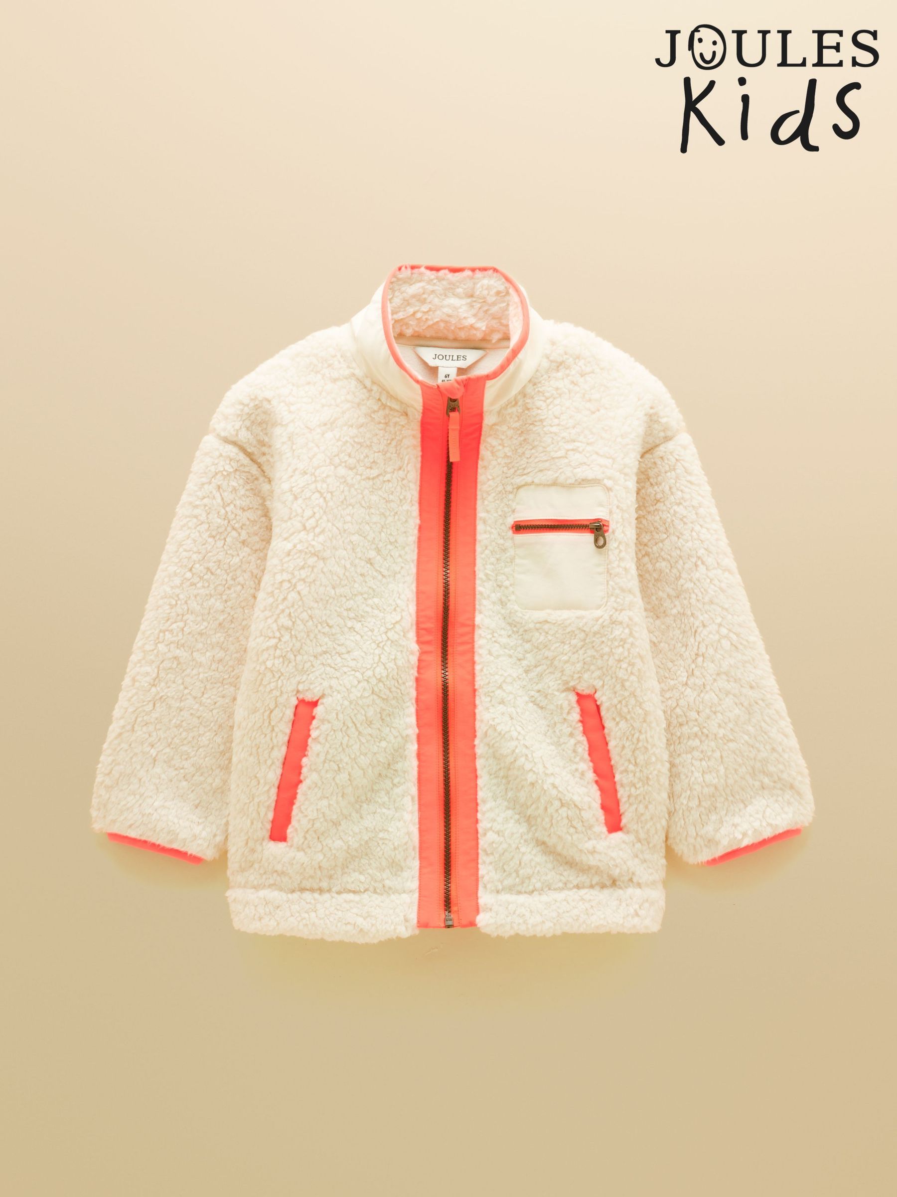 Cream - Zip Through Fleece
