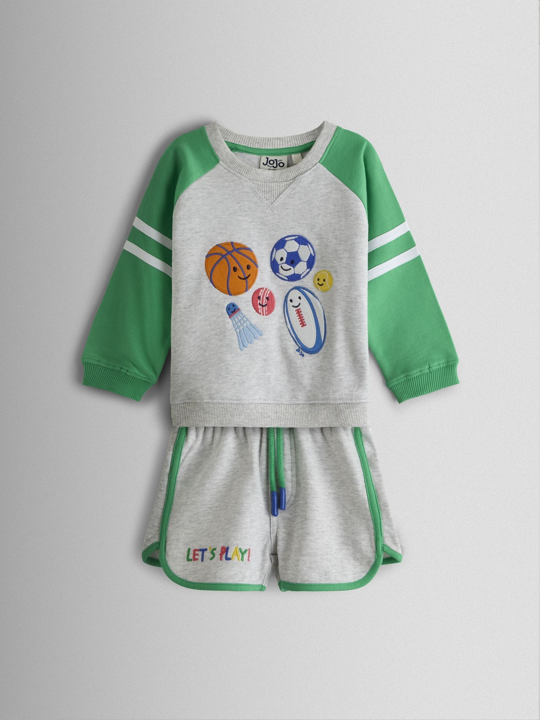 Grey Sweat Top and Shorts Set (Y33627) | £28 - £34