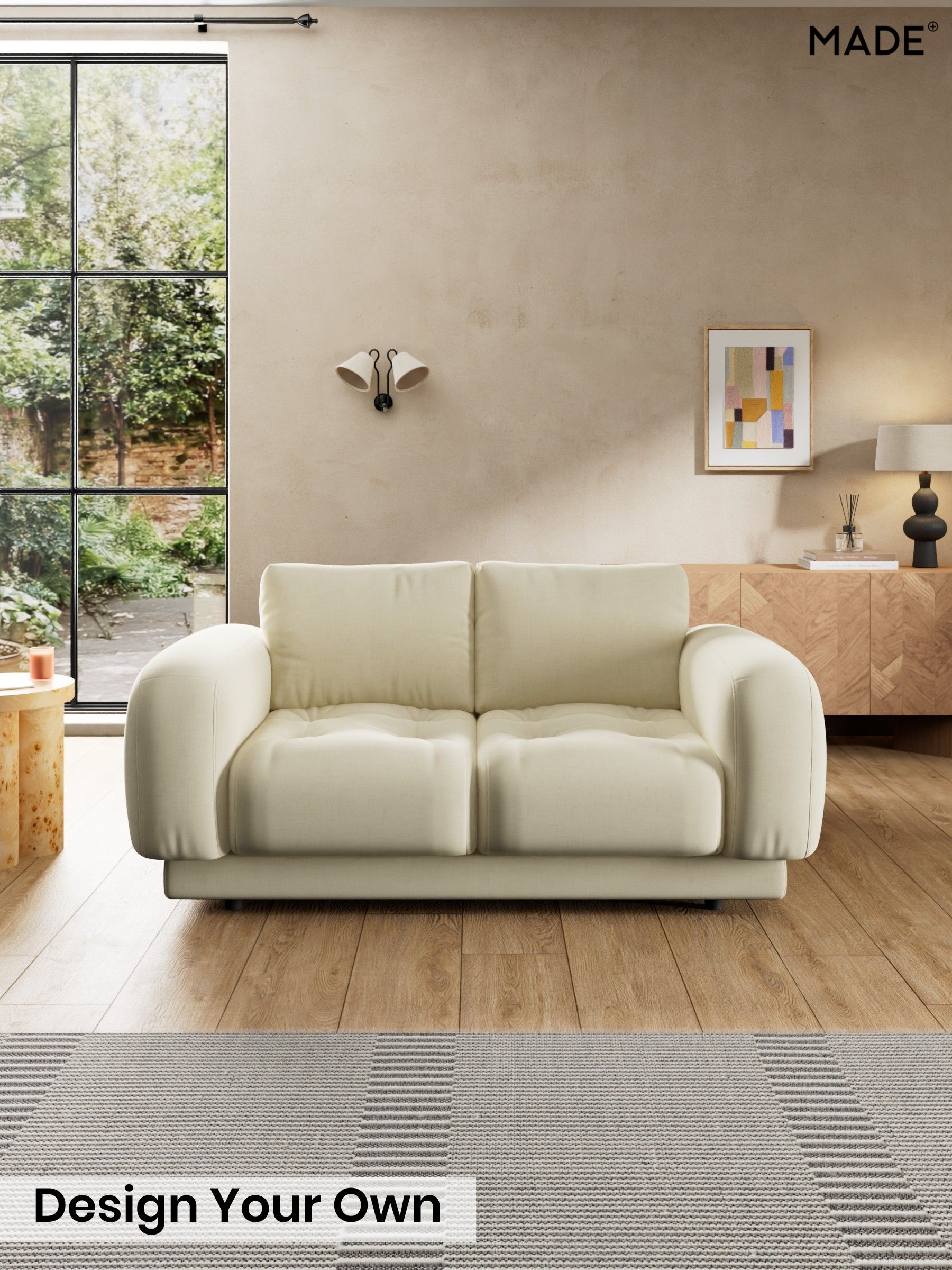 Etched Chenille/Soft Ecru Natural - Flint By Made