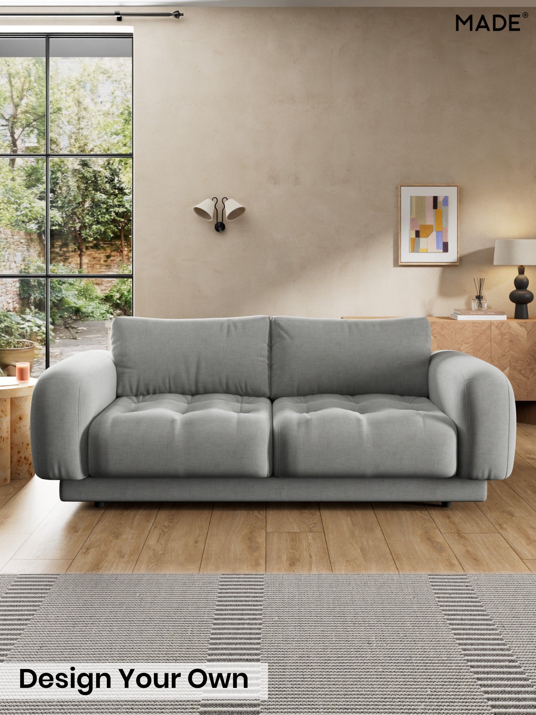 Etched Chenille/Pale Grey - Flint By Made