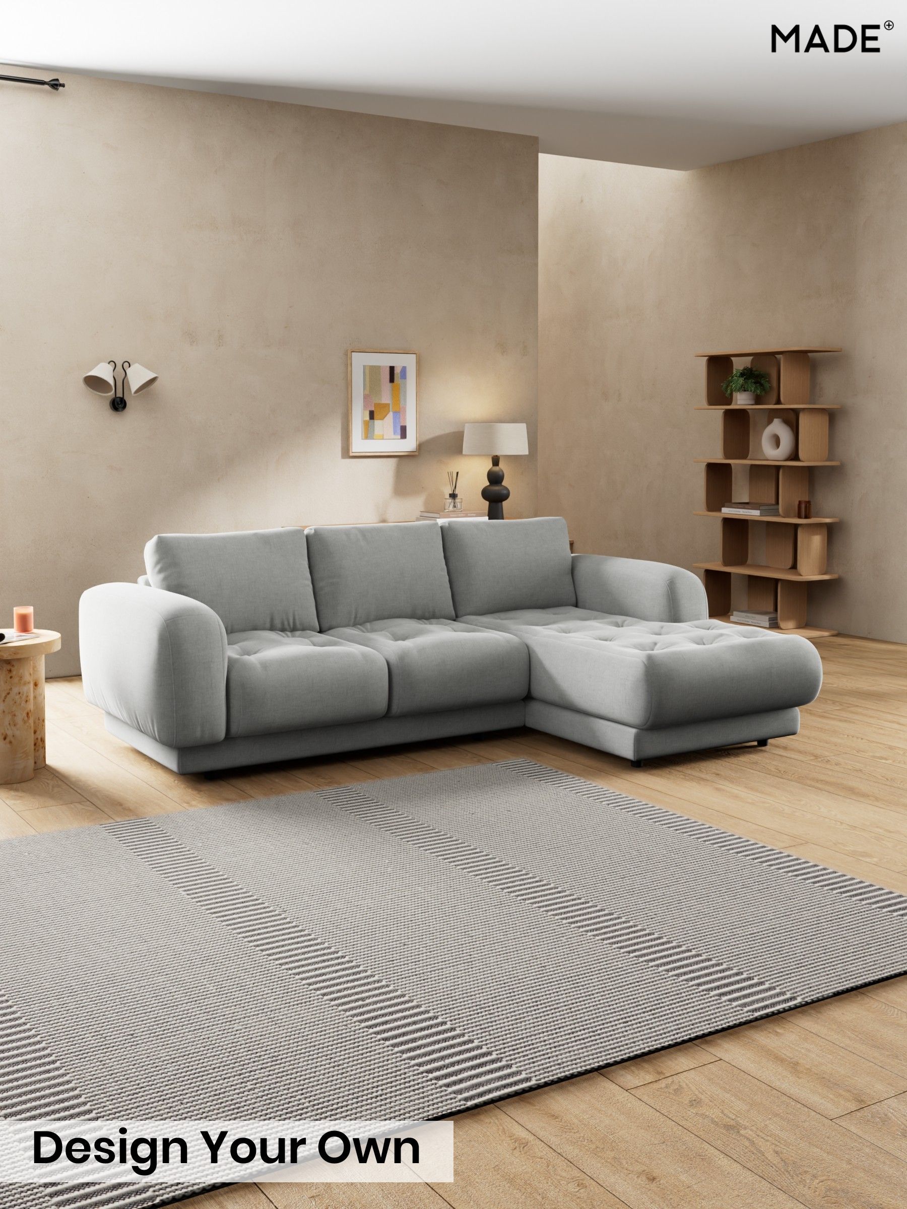 Etched Chenille/Pale Grey - Flint By Made