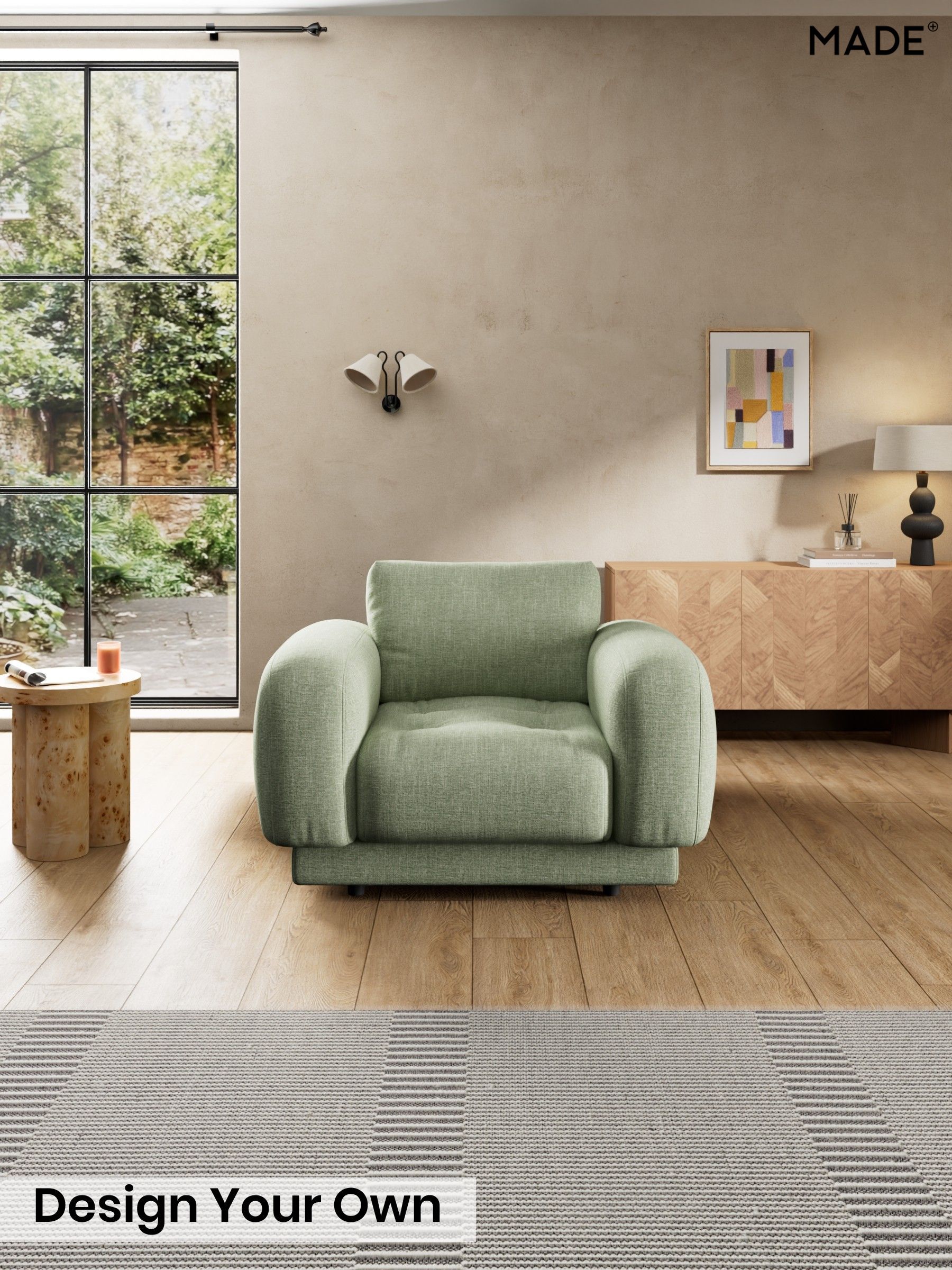 Woven Fleck/Sage Green - Flint By Made