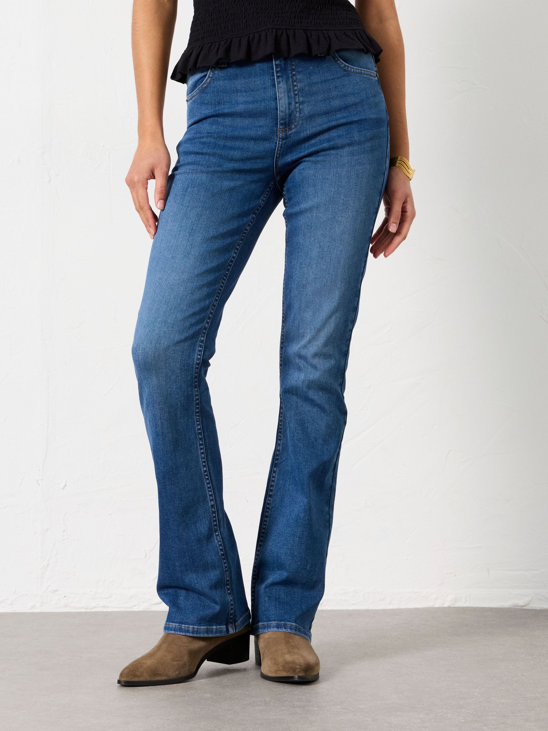 Dark Blue - Boot Cut Jeans