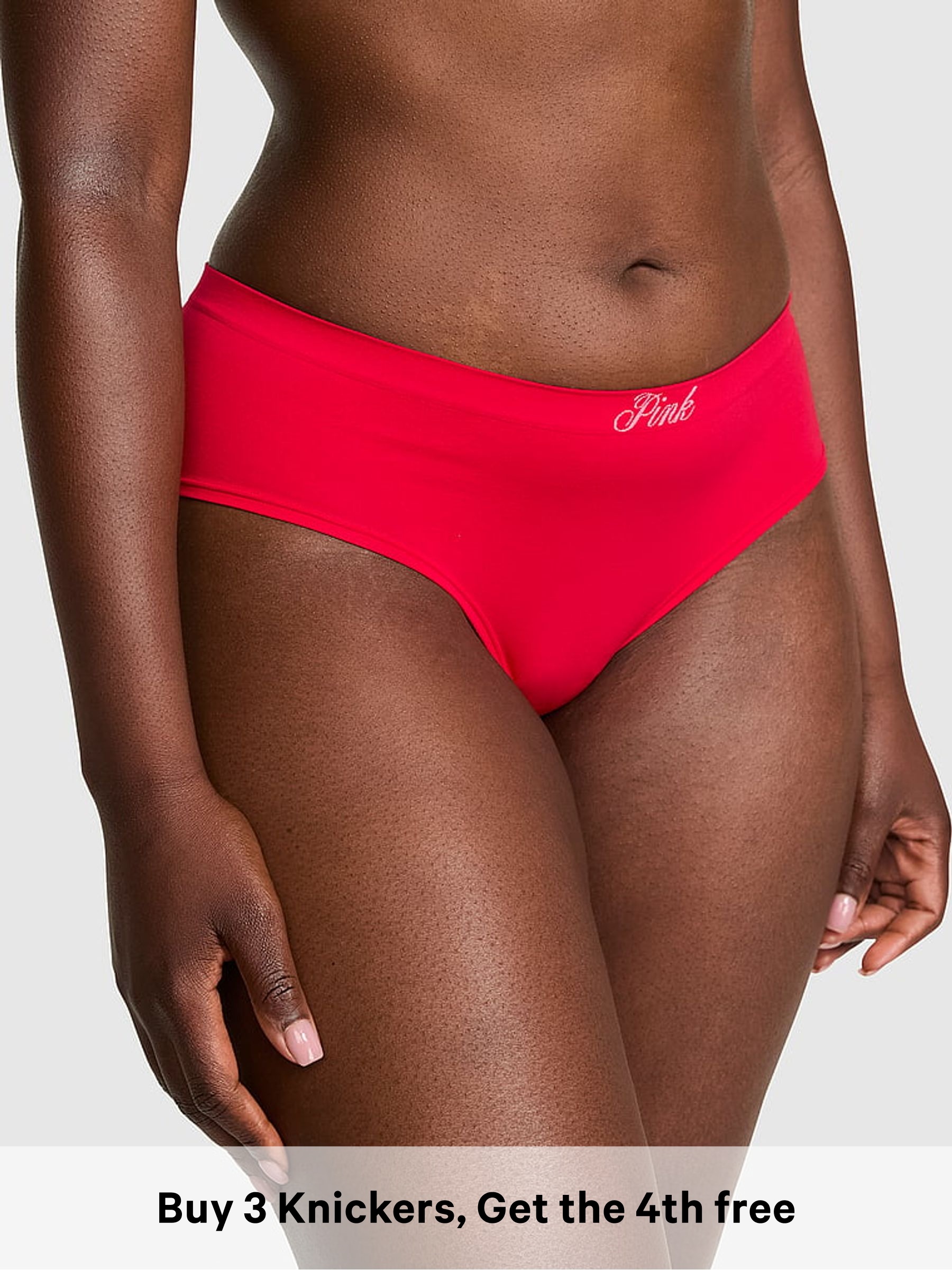 Red Lacquer - Hipster Seamless Knickers