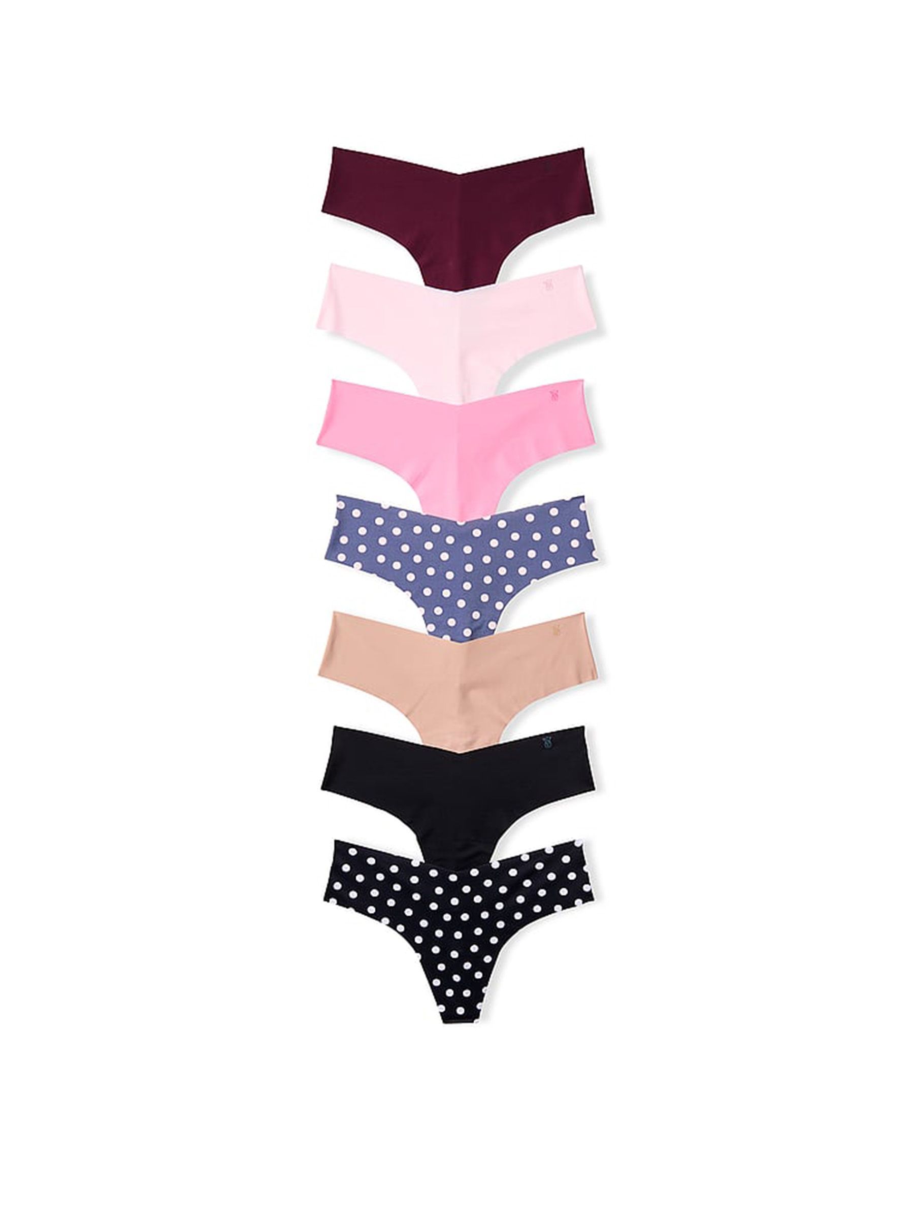 Pink/Blue/Black/Nude - Cheeky 7 Pack Knickers