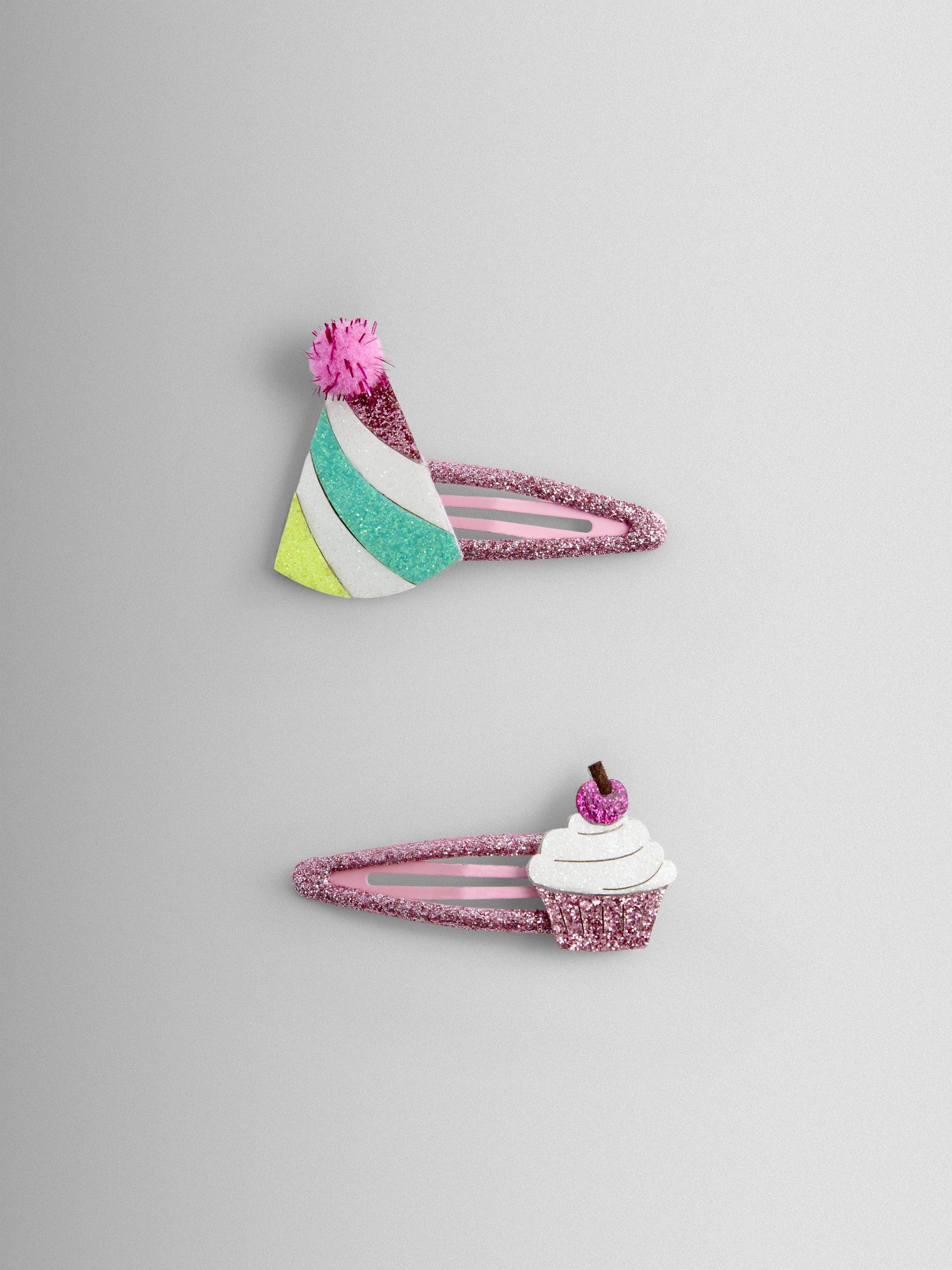 Bright Pink - 2-pack Party Clips