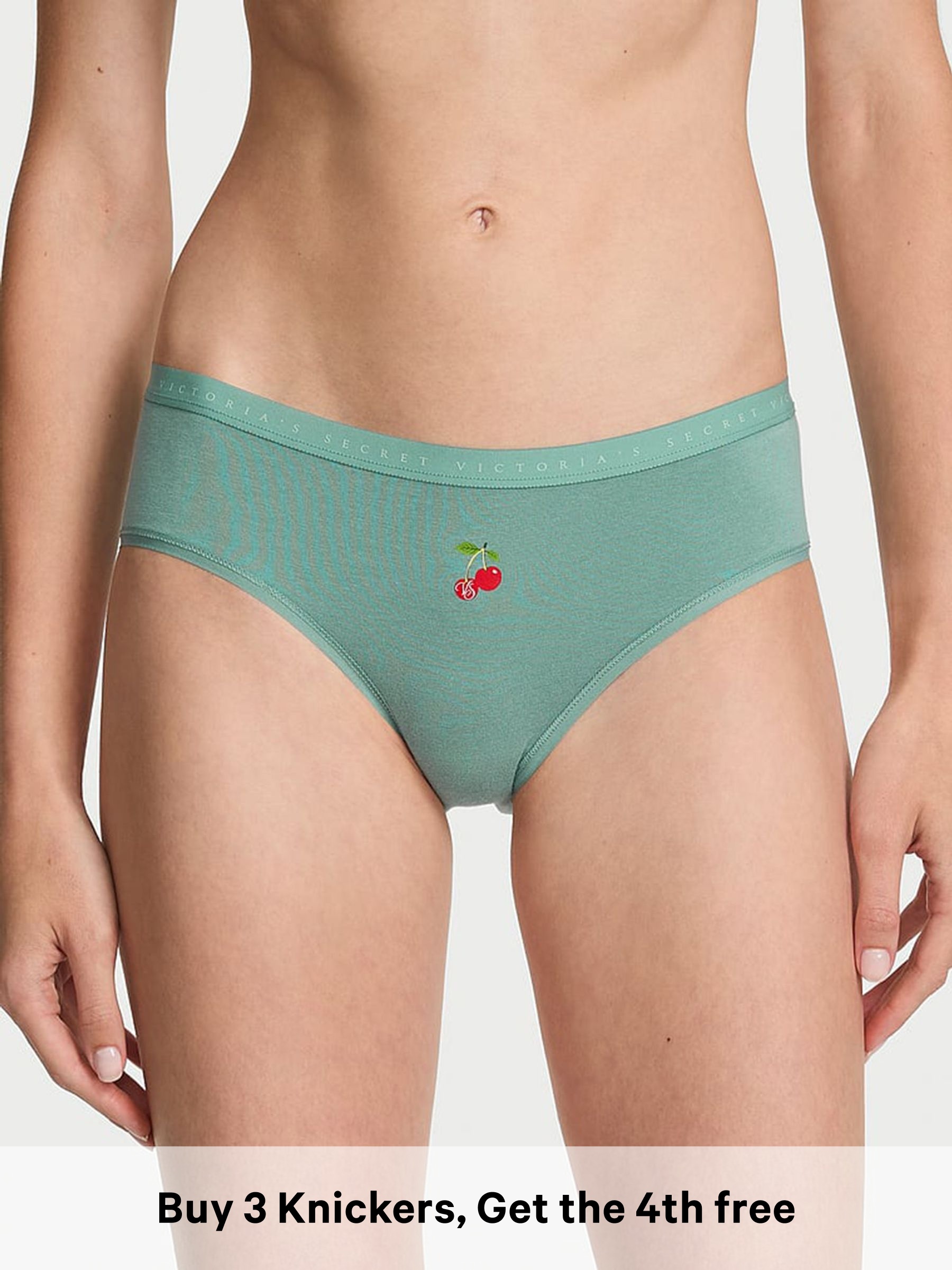 Arctic Green Cherries - Hipster Knickers