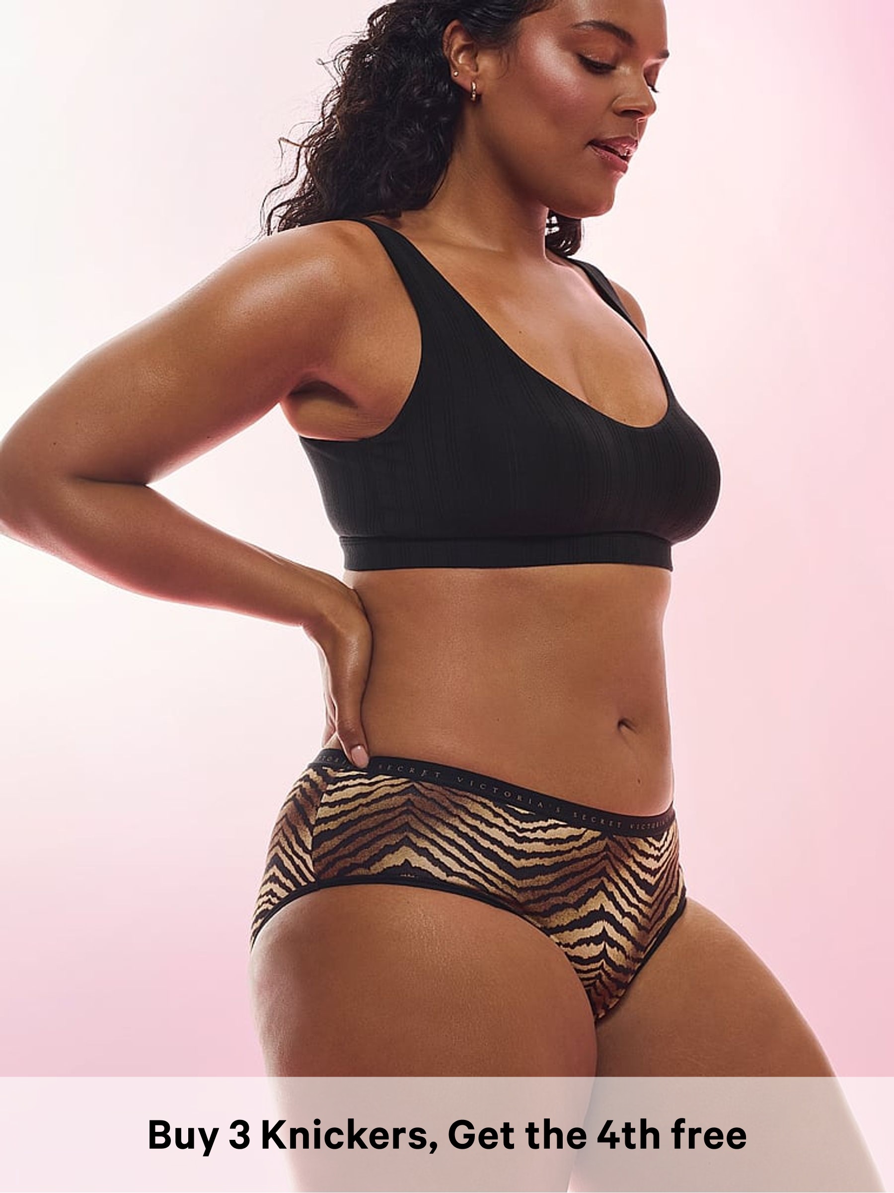 Brown Tiger Stripe - Hipster Knickers