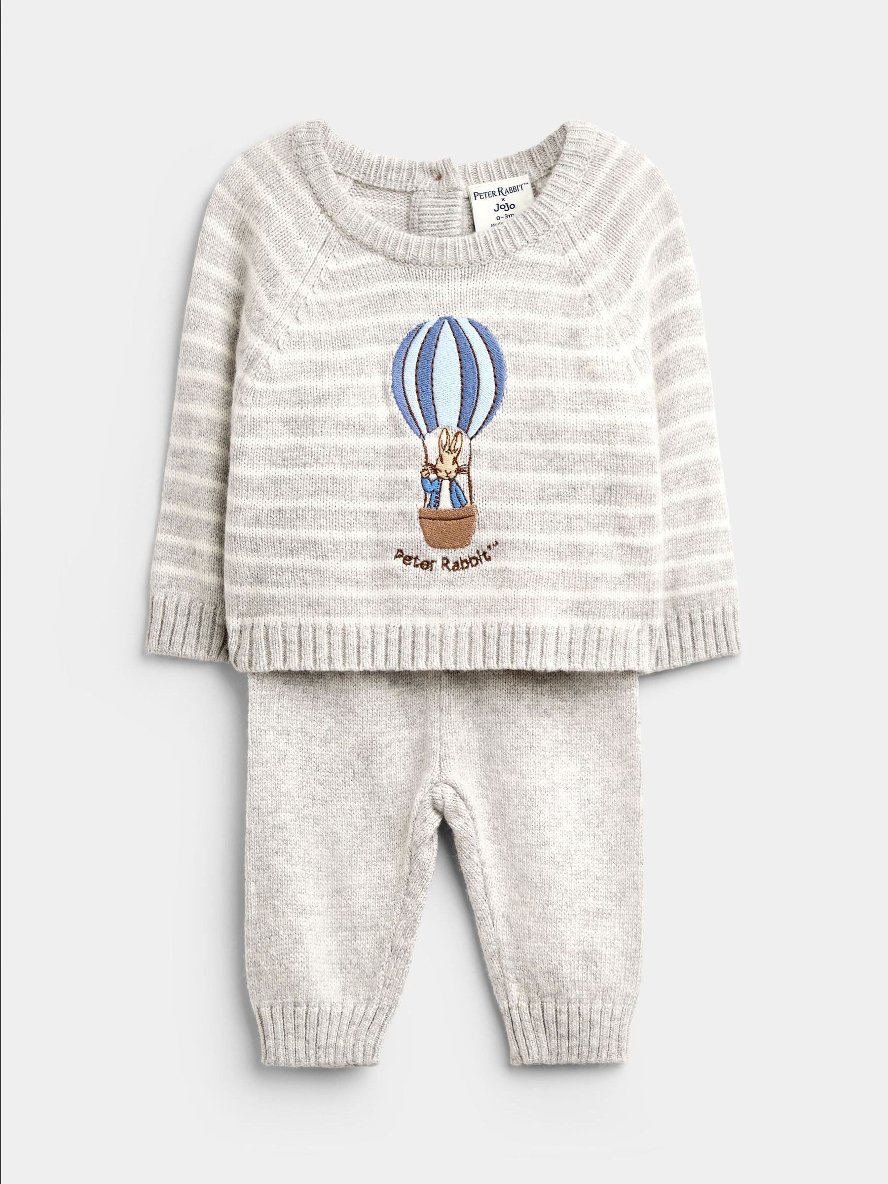Grey Peter Rabbit - Knitted Jumper & Leggings Set