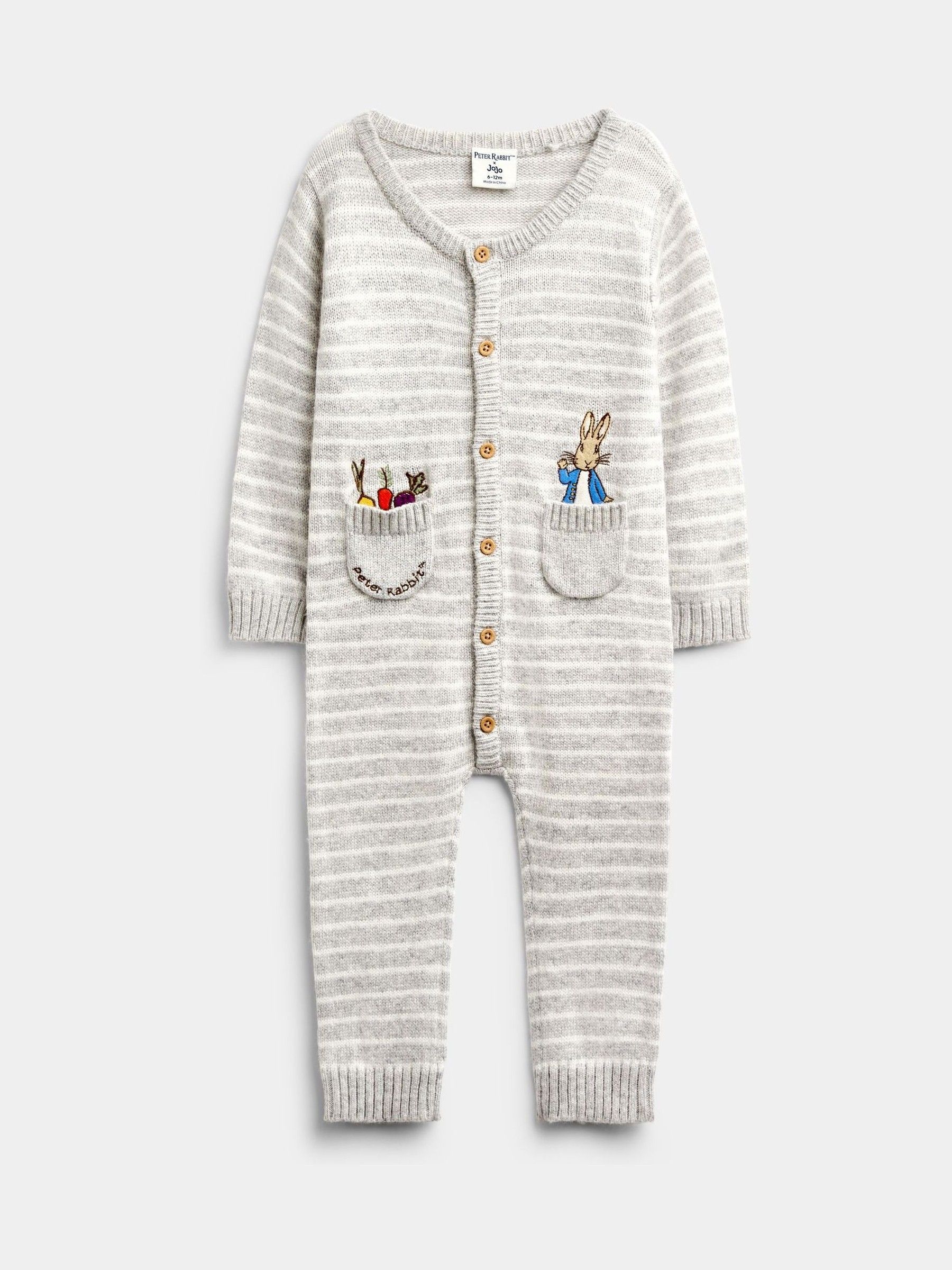Grey Peter Rabbit - Knit All-in-one