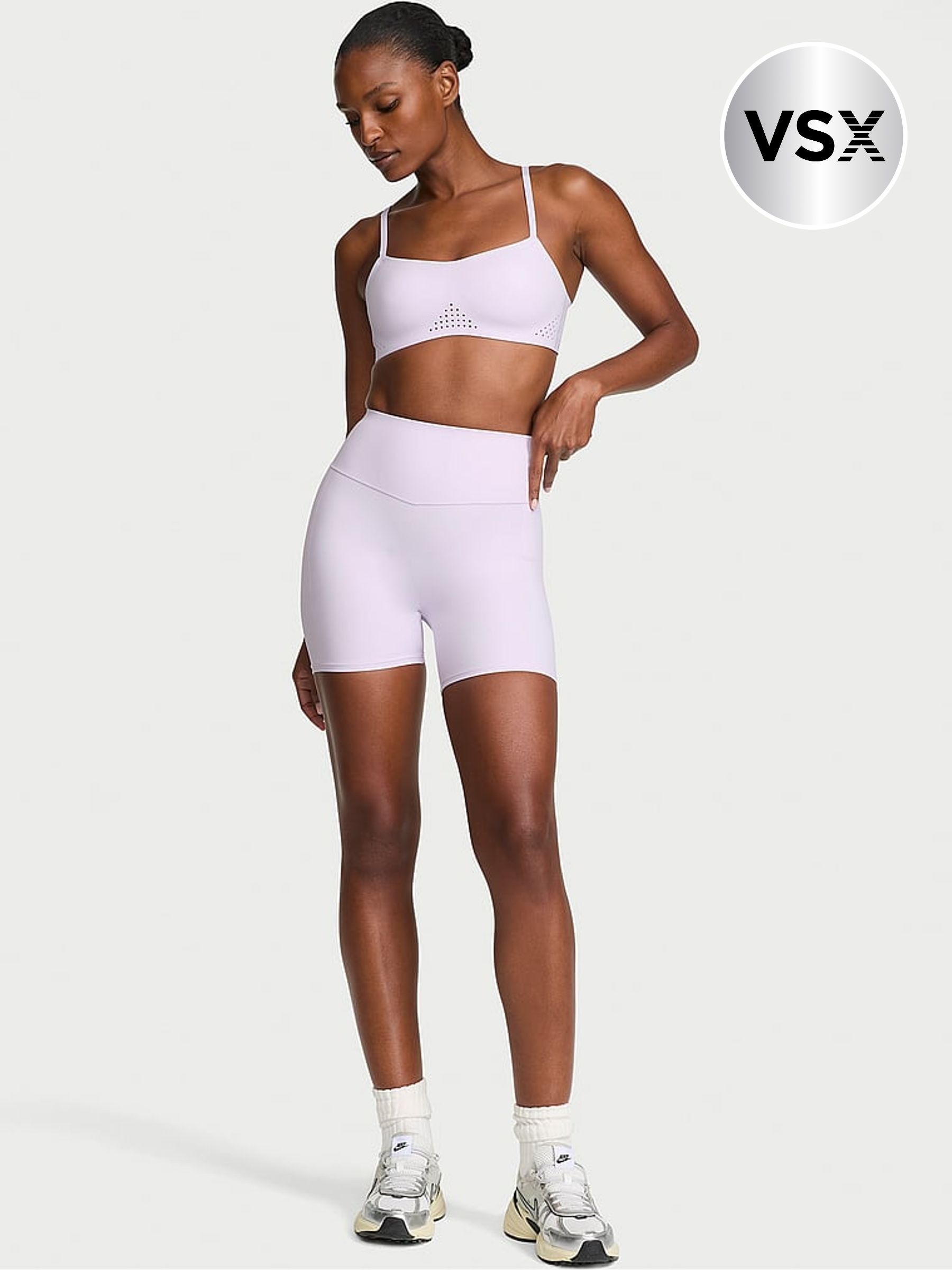 Purple Whisper - Elevate™ High Rise Cycling Shorts