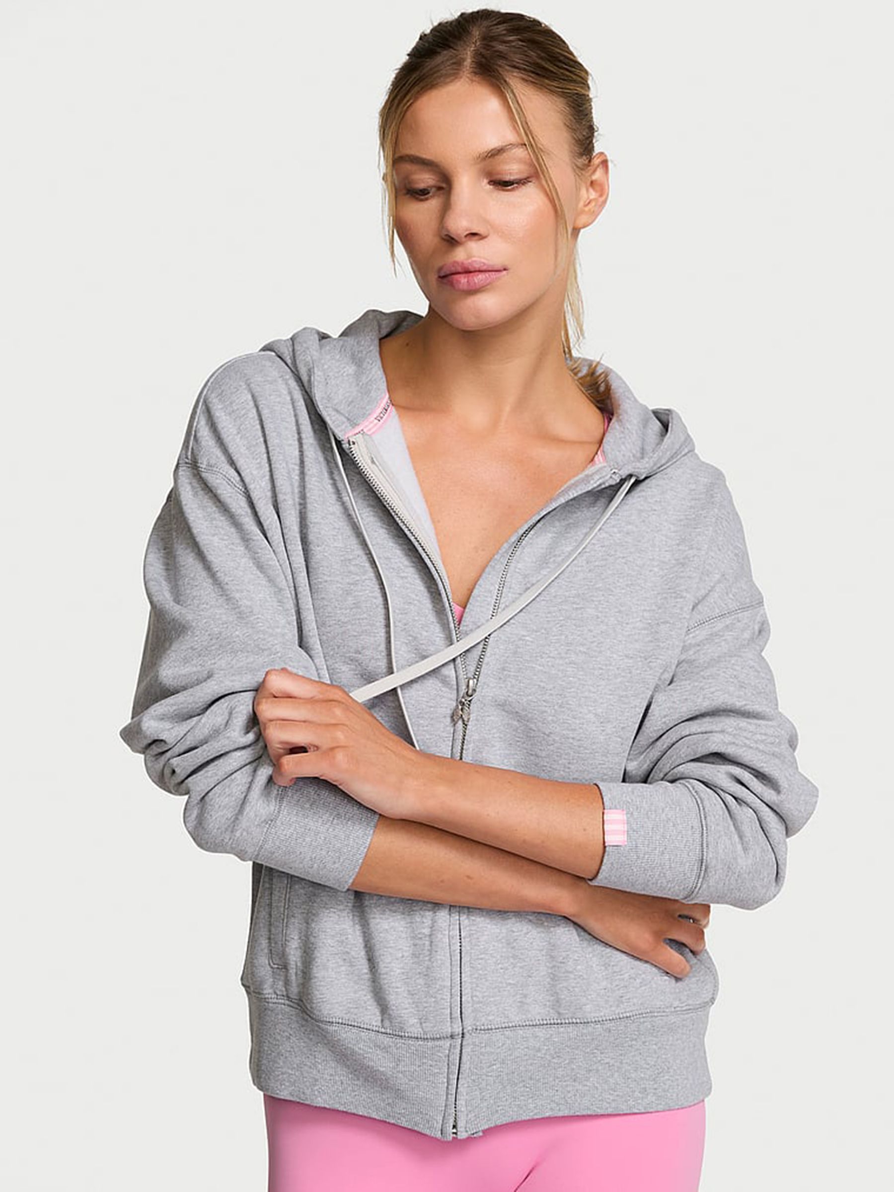 Medium Heather Grey - Angel Fleece Full Zip Hoodie