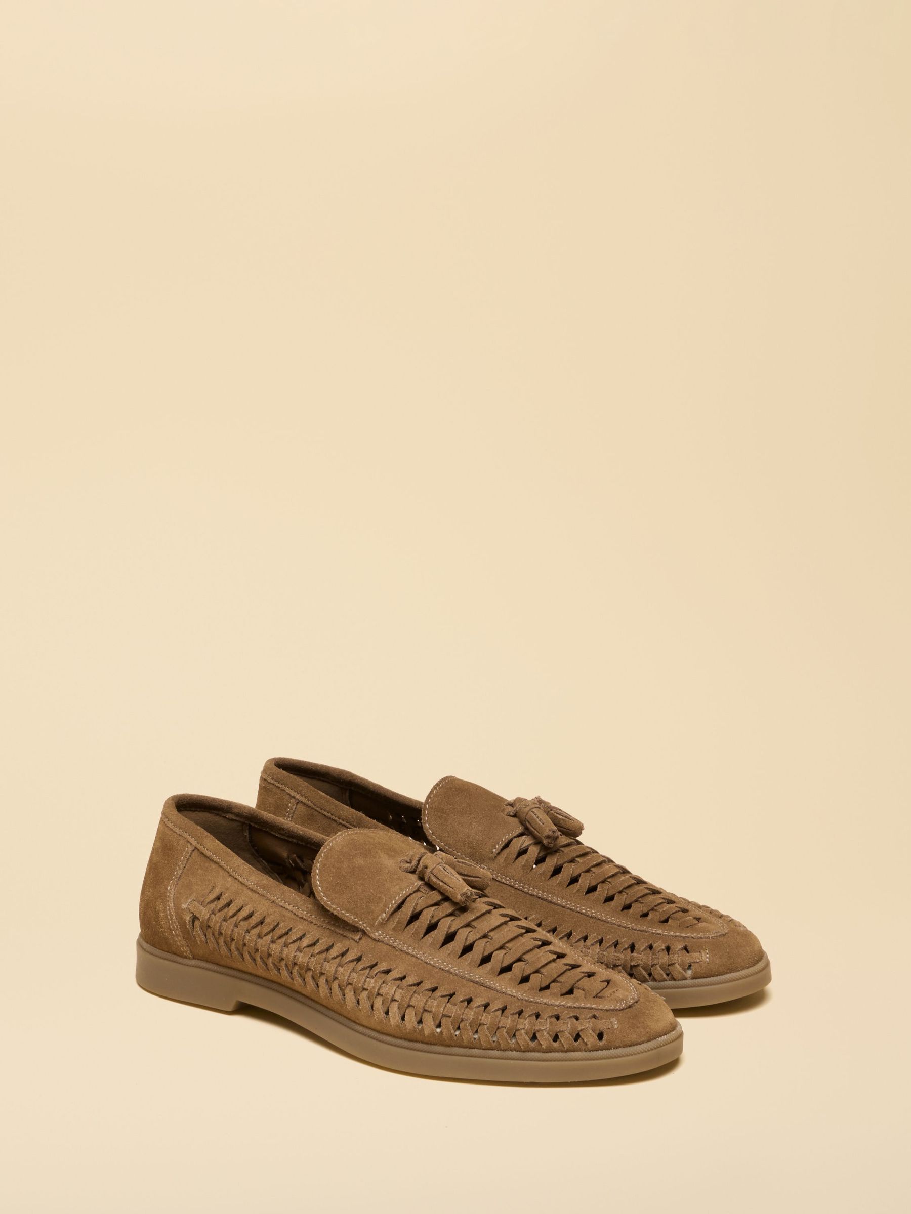 Neutral - Regular Weave Loafers