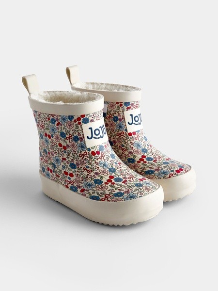 Stone Floral - Cosy Ankle Wellies
