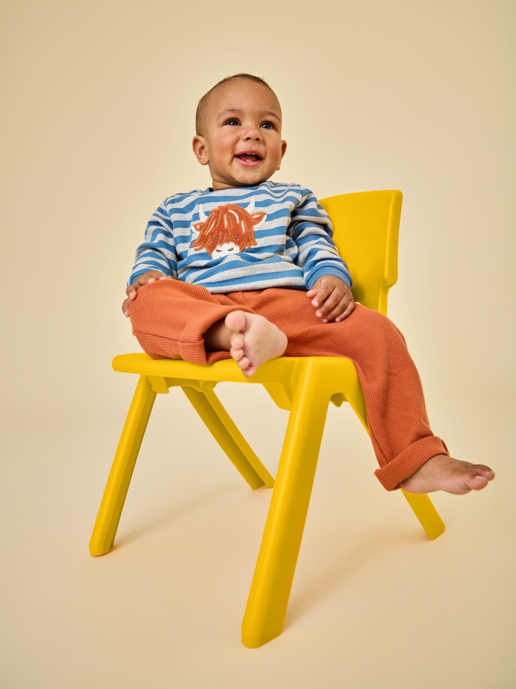 Orange Highland Cow - Sweatshirt & Trouser Set