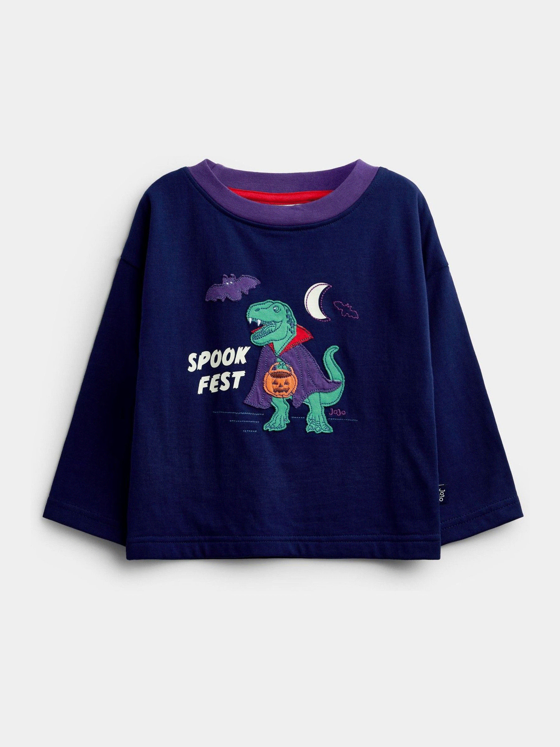 Navy Blue Halloween - Glow In The Dark Top