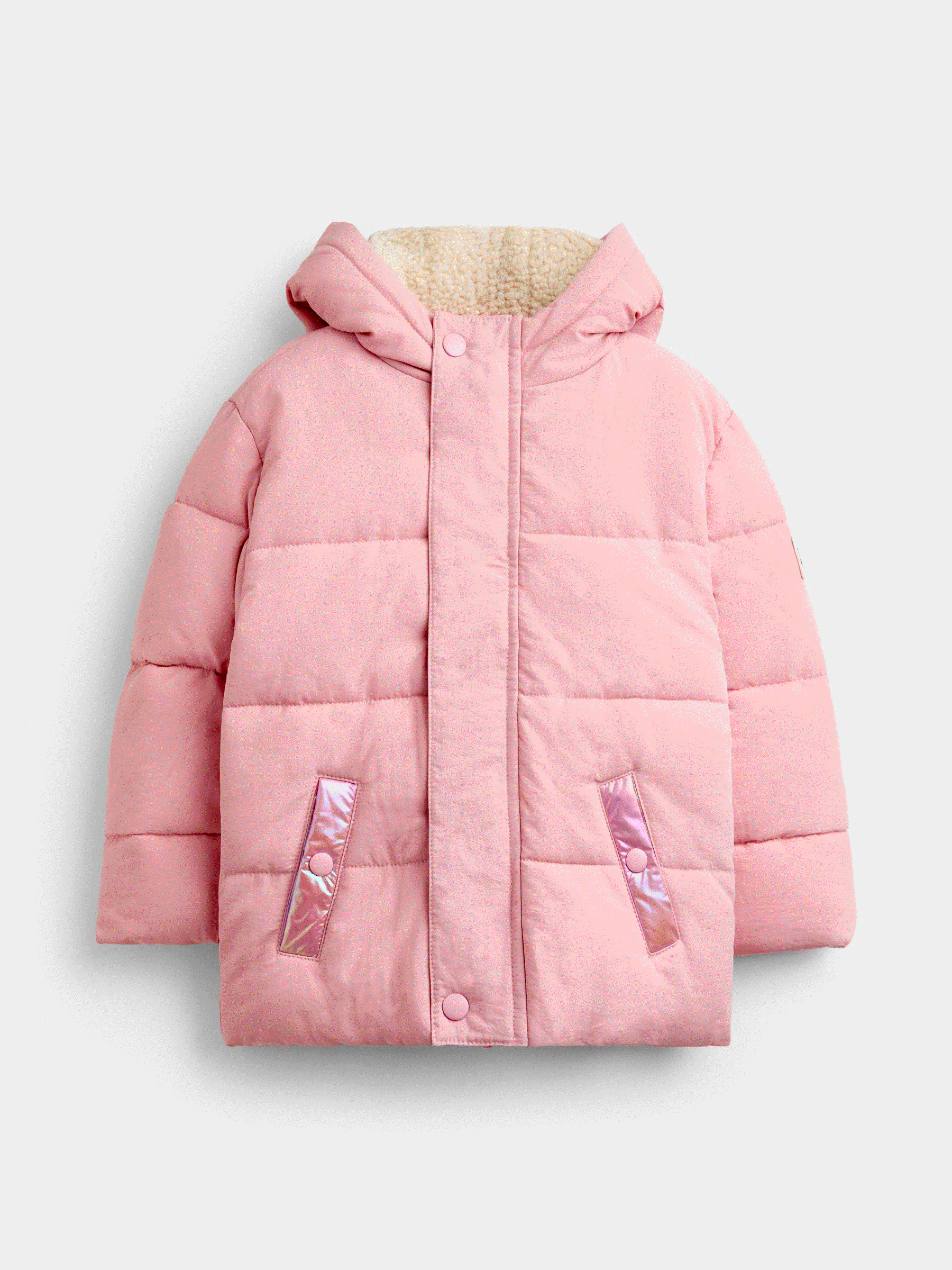 Pink Metallic - Puffer Jacket