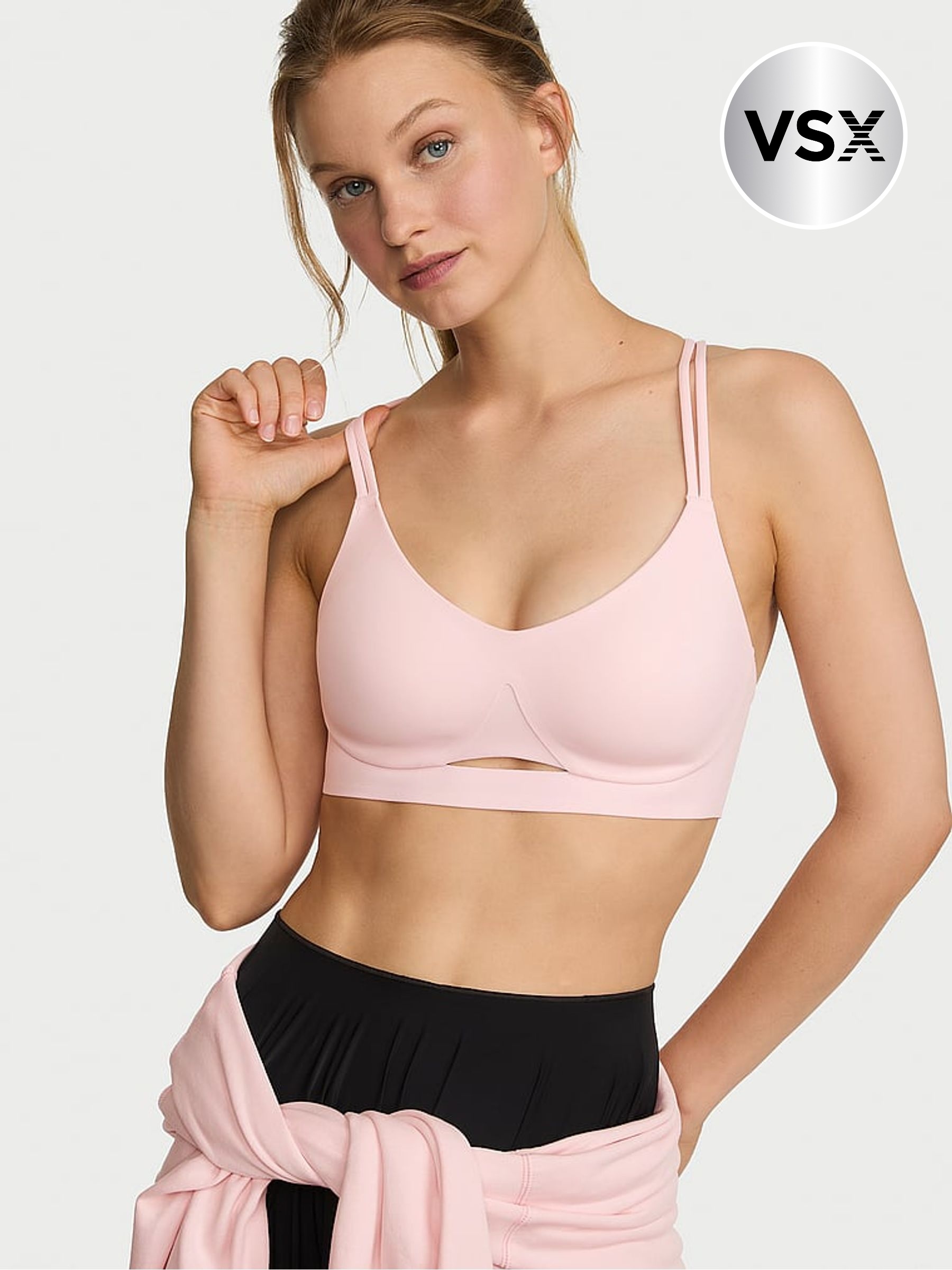 Angel Pink - Elevate Strappy Comfort Sports Bra
