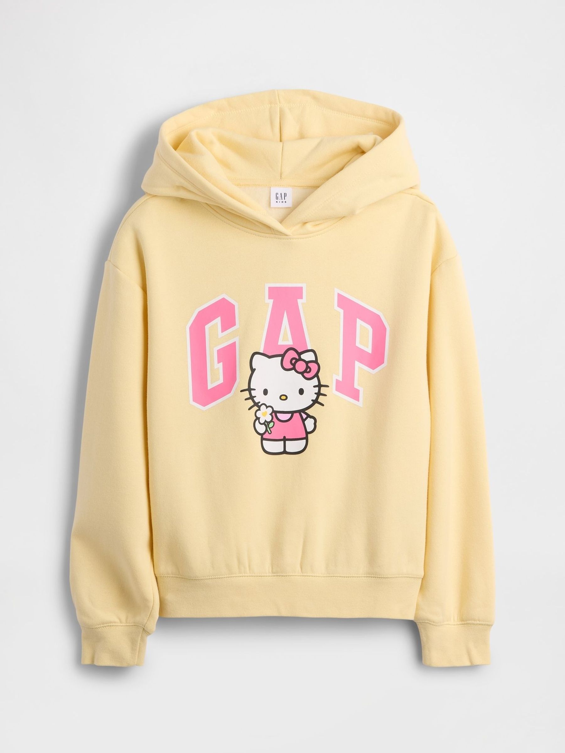Yellow - Hello Kitty Relaxed Logo Hoodie