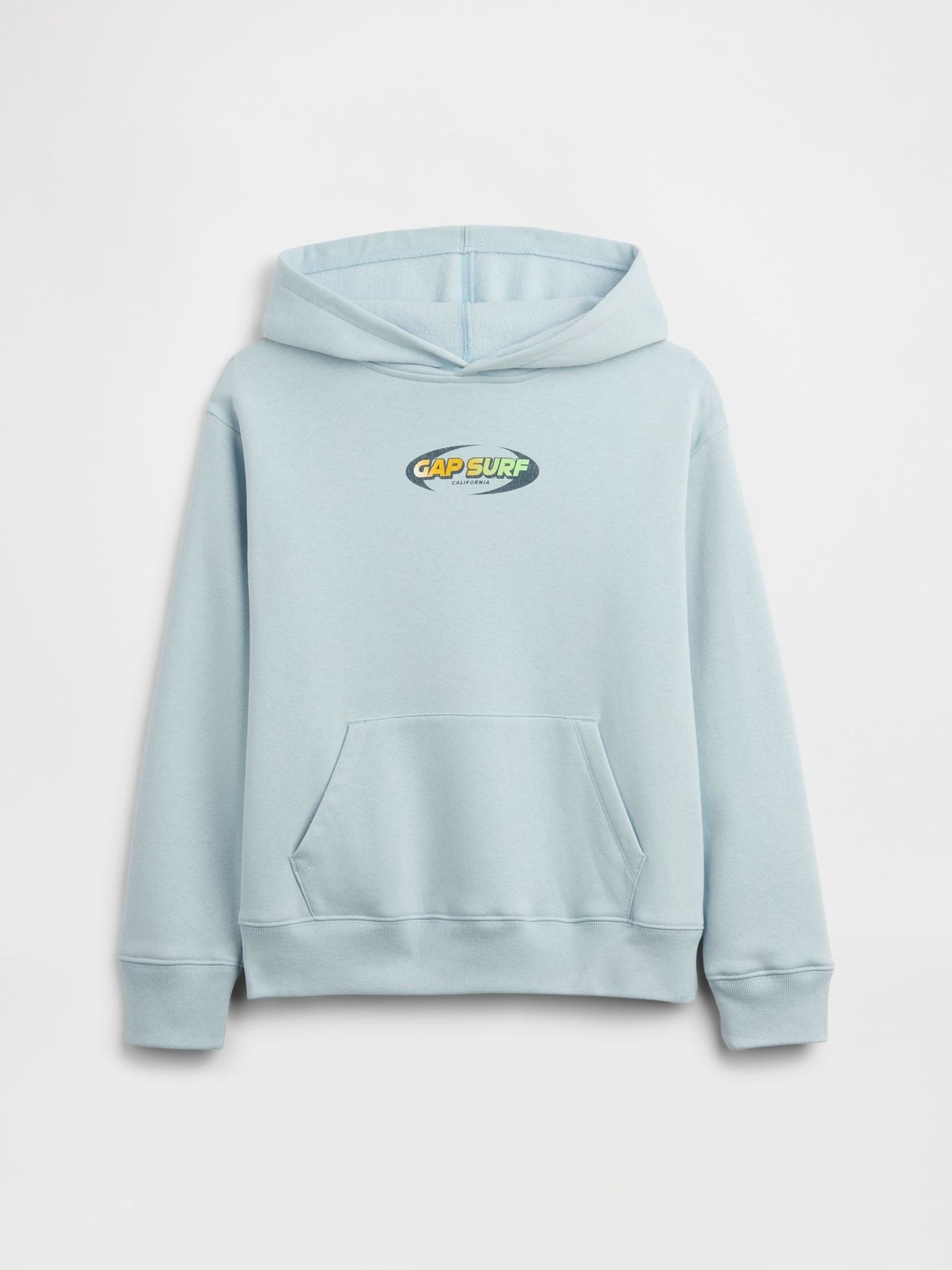 Blue Surf - Relaxed Graphic Hoodie